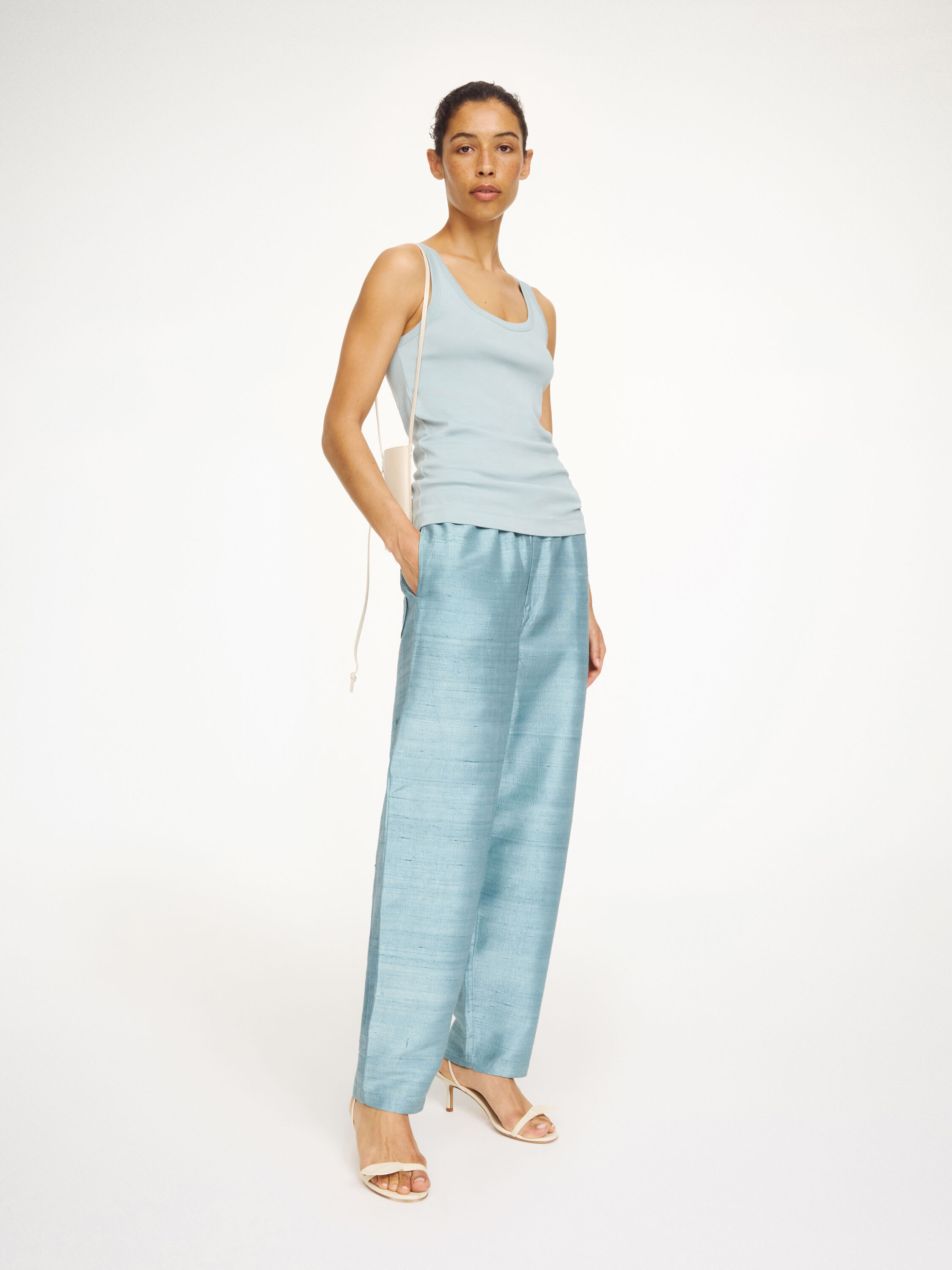 Lyria silk trousers