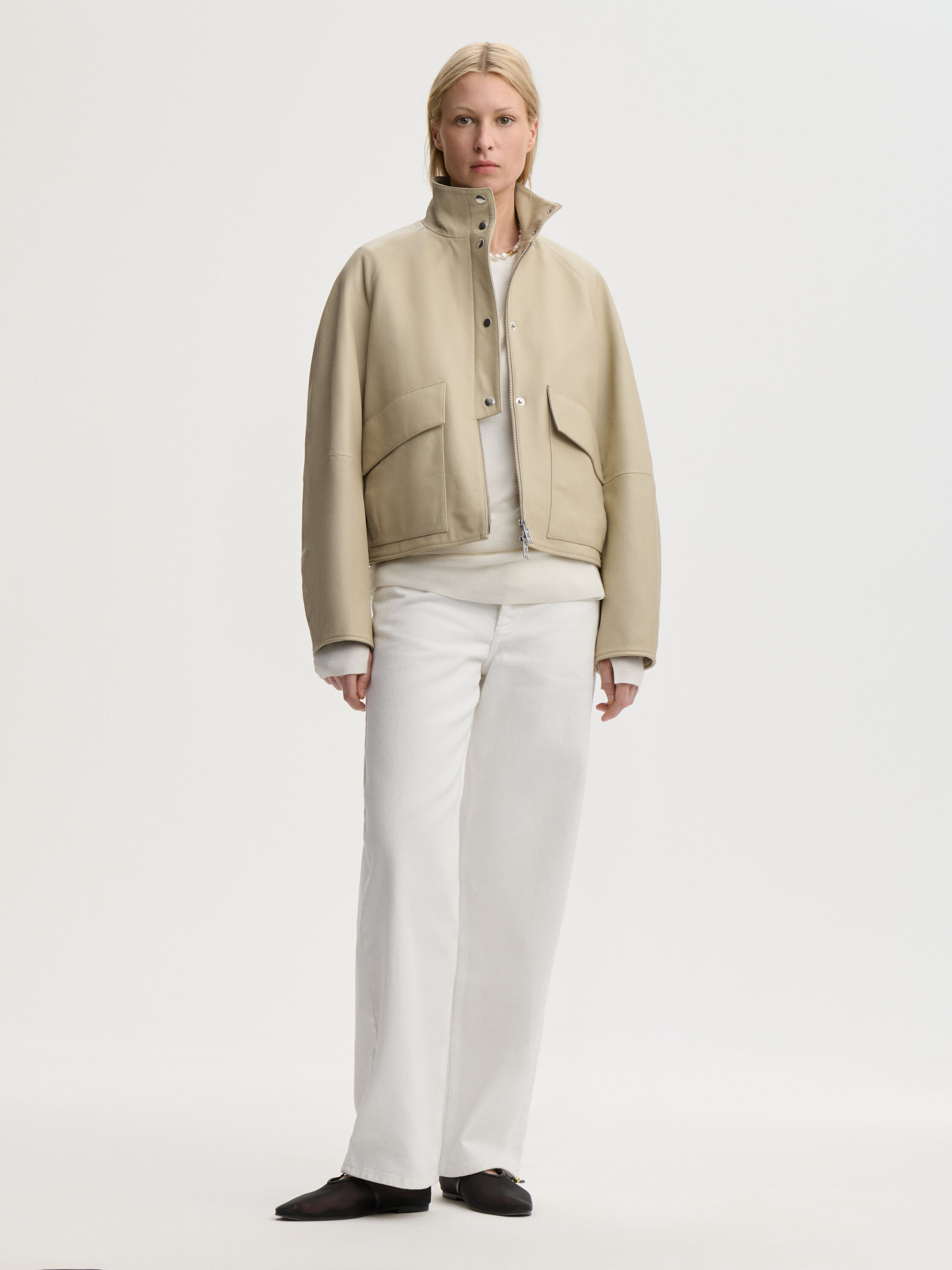 EXCLUSIVE: Suzanne leather jacket
