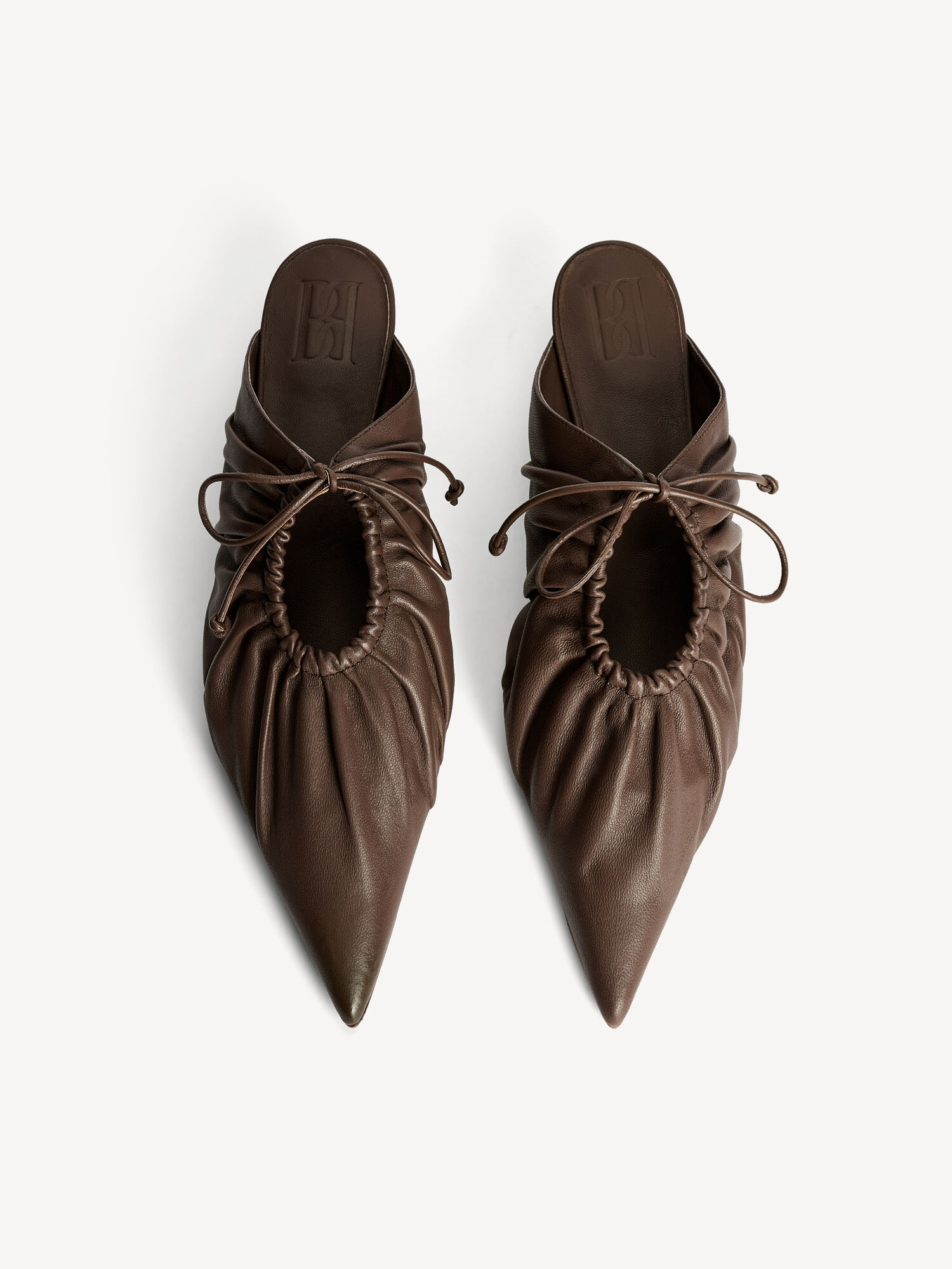 Masey leather mules