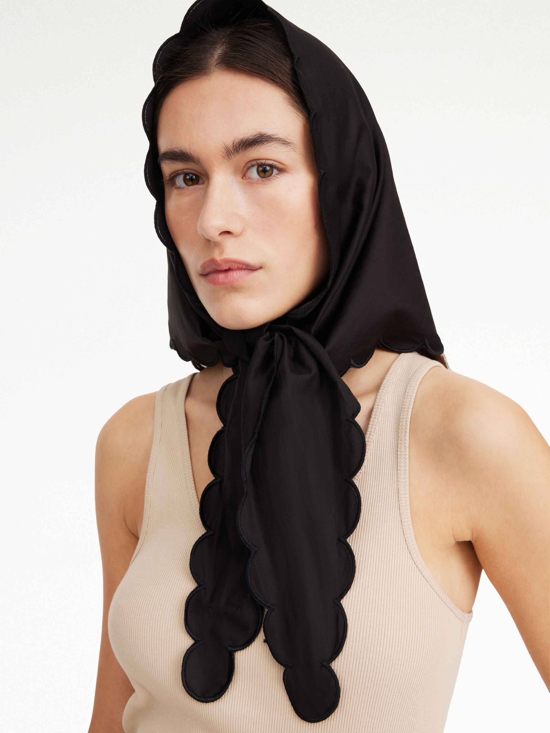Cotton cheap silk scarf
