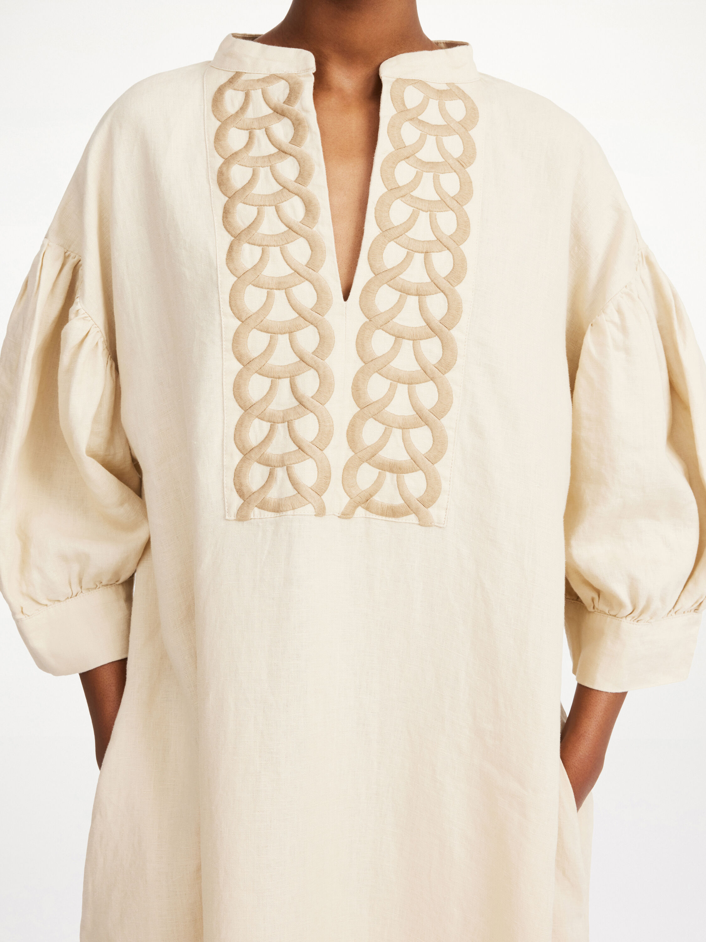 Lydea linen maxi dress