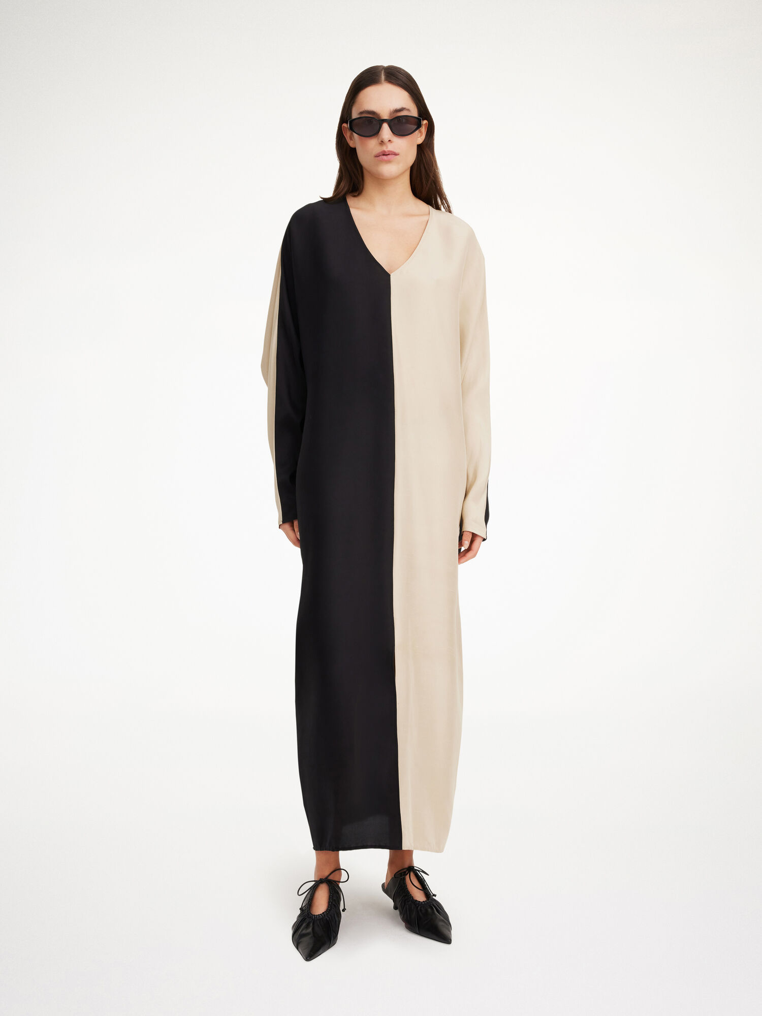 Lucine silk maxi dress