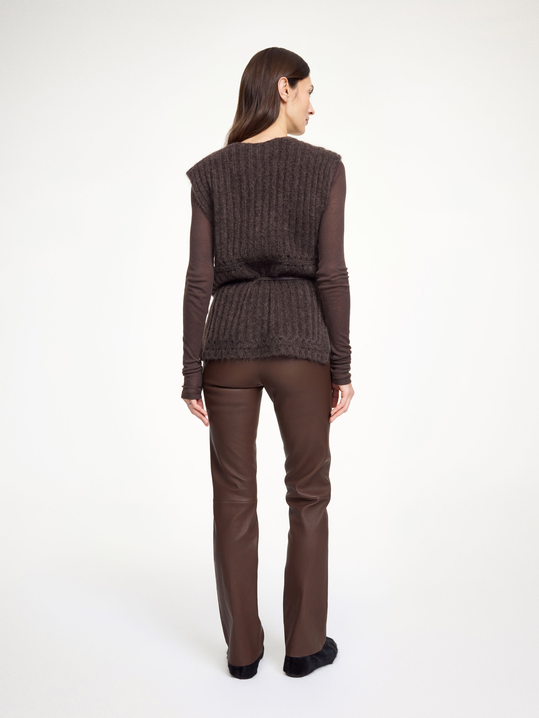 Florentina Long leather trousers