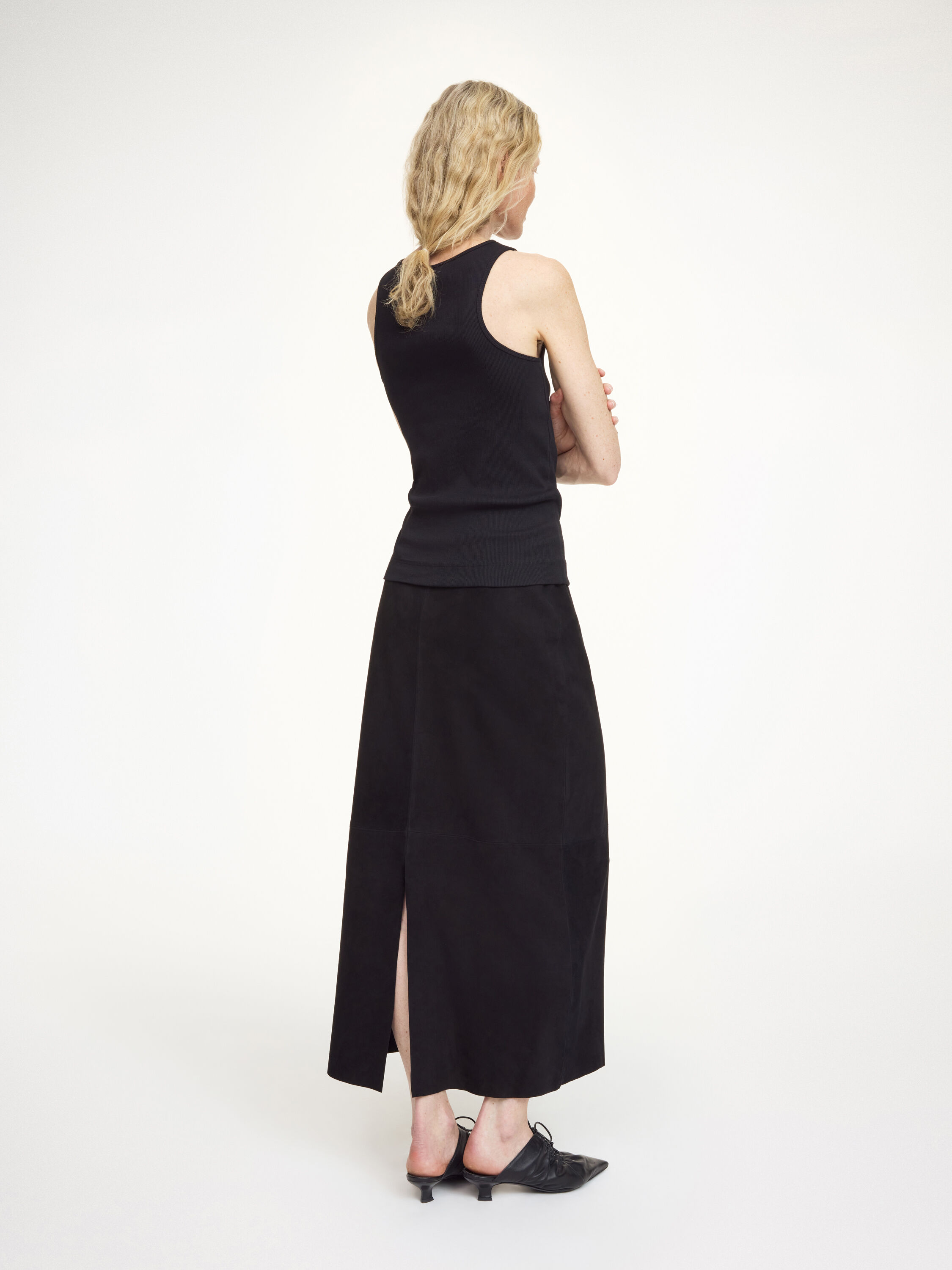 Palomie Suede maxi skirt