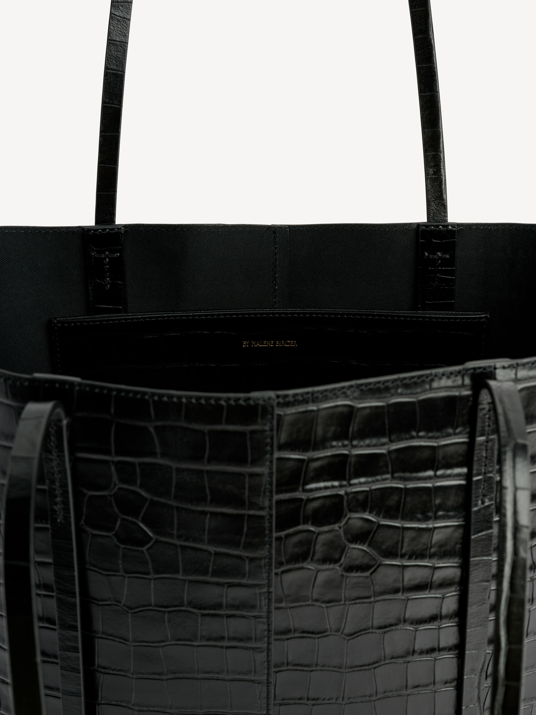 Abilso Croco leather tote