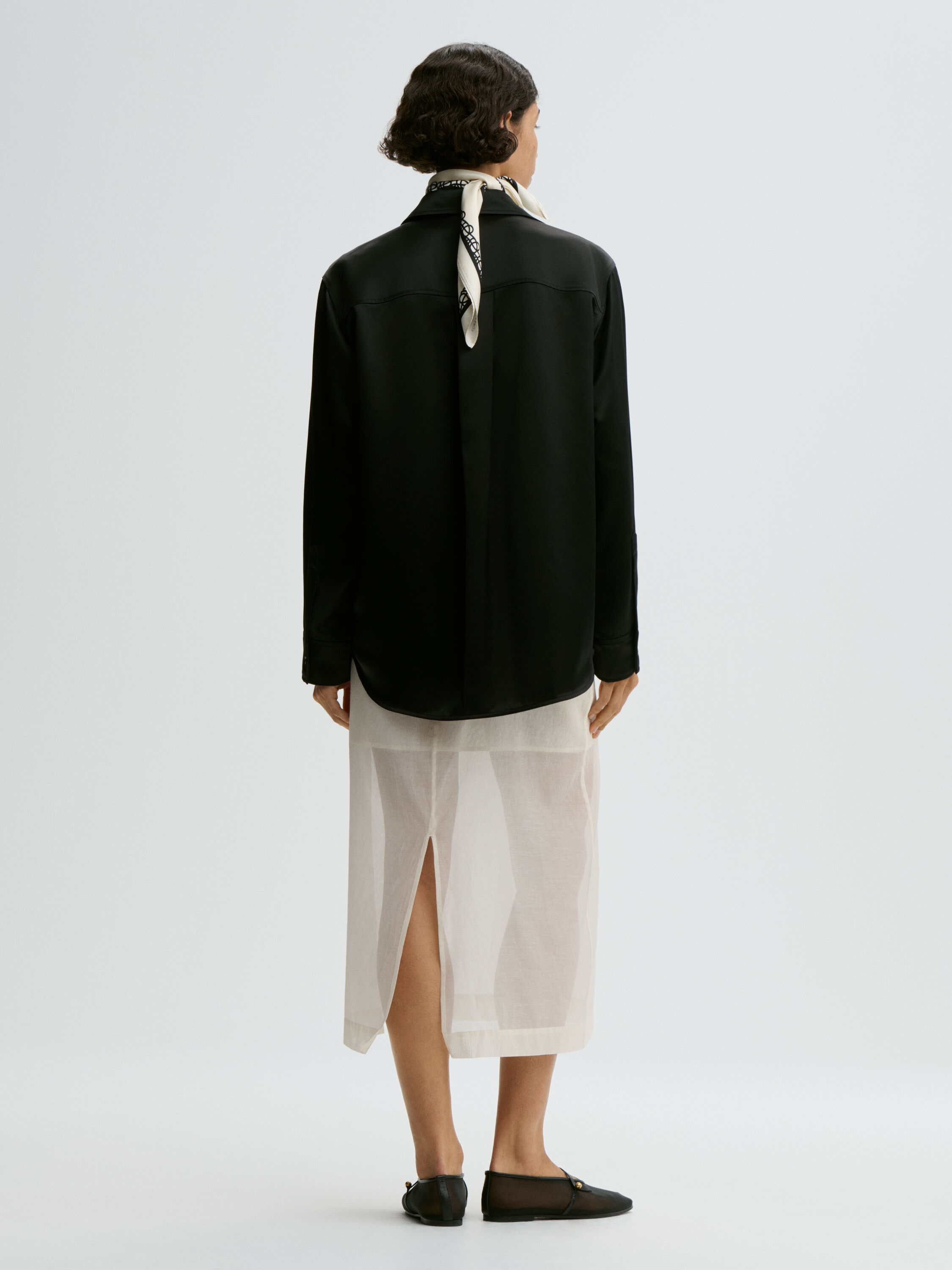Audrey satin shirt