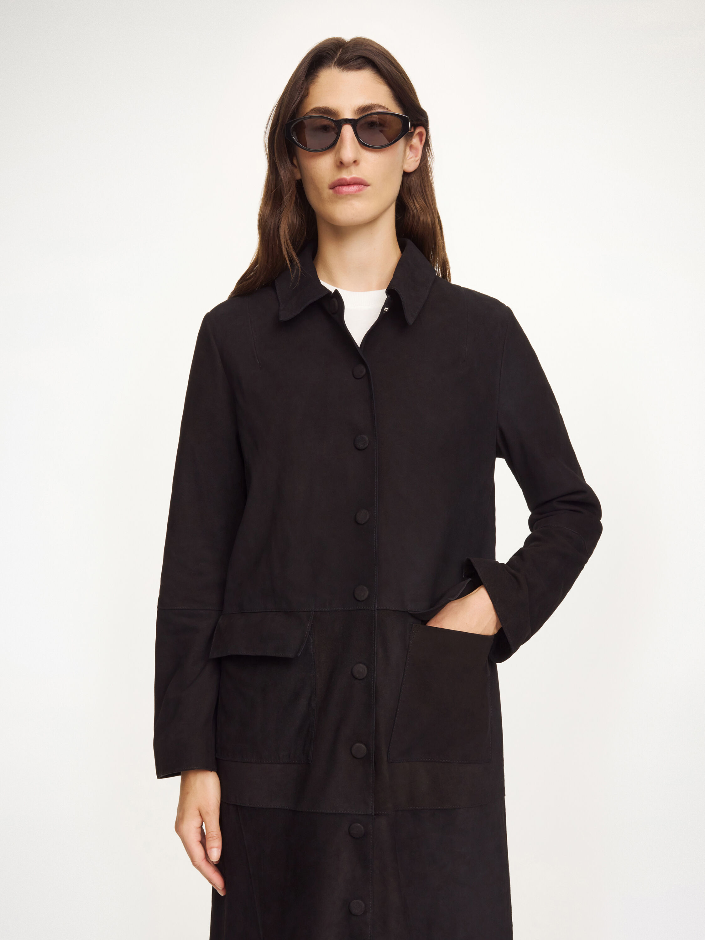 Jannie suede maxi jacket