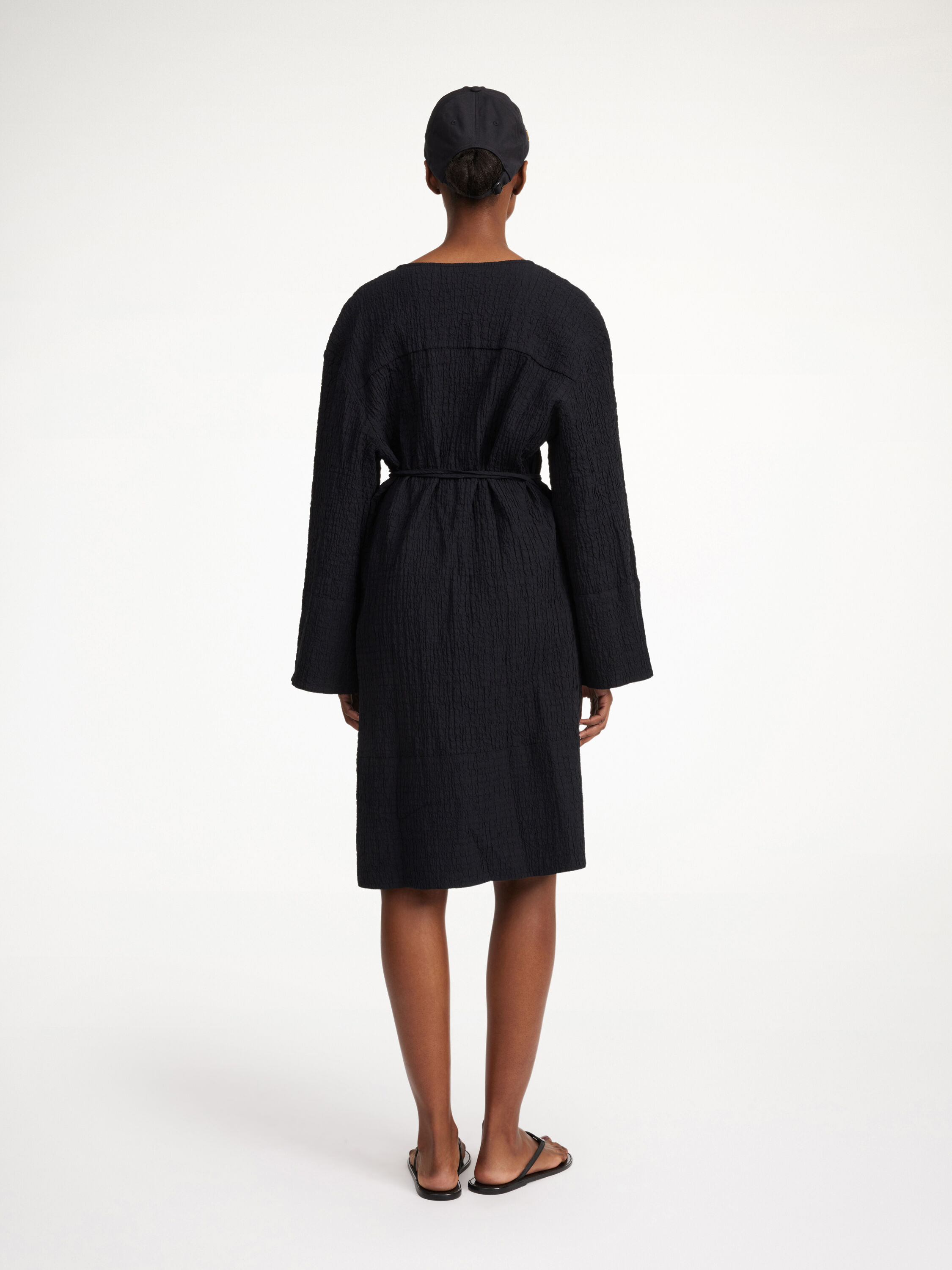 “By Malene Birger”ラミー×コットンエアリードレス Black By Malene Birger YALIA - Jersey dress - black - Zalando.co.uk