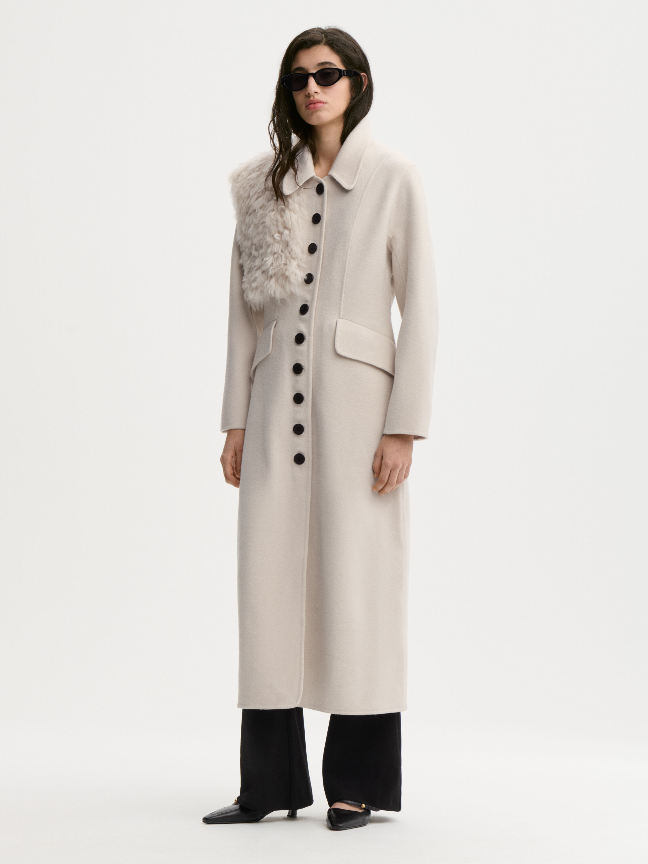 Magdalena wool coat