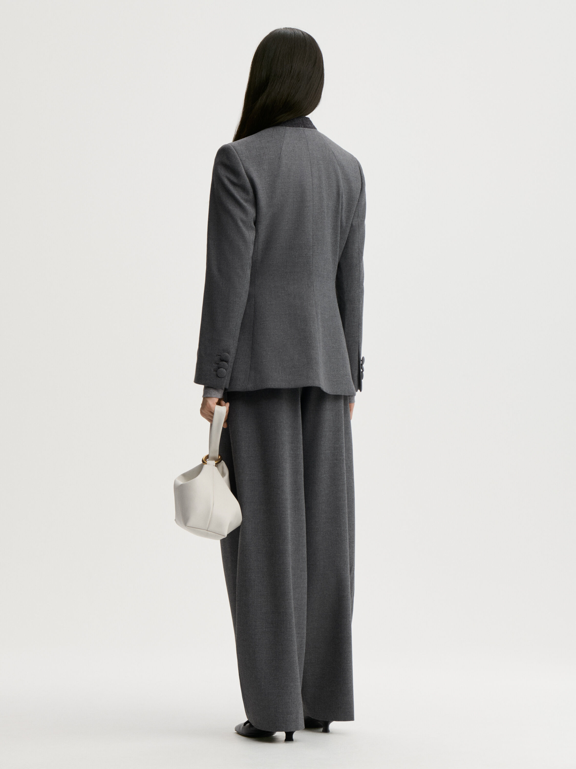 Povilanna barrel-leg trousers