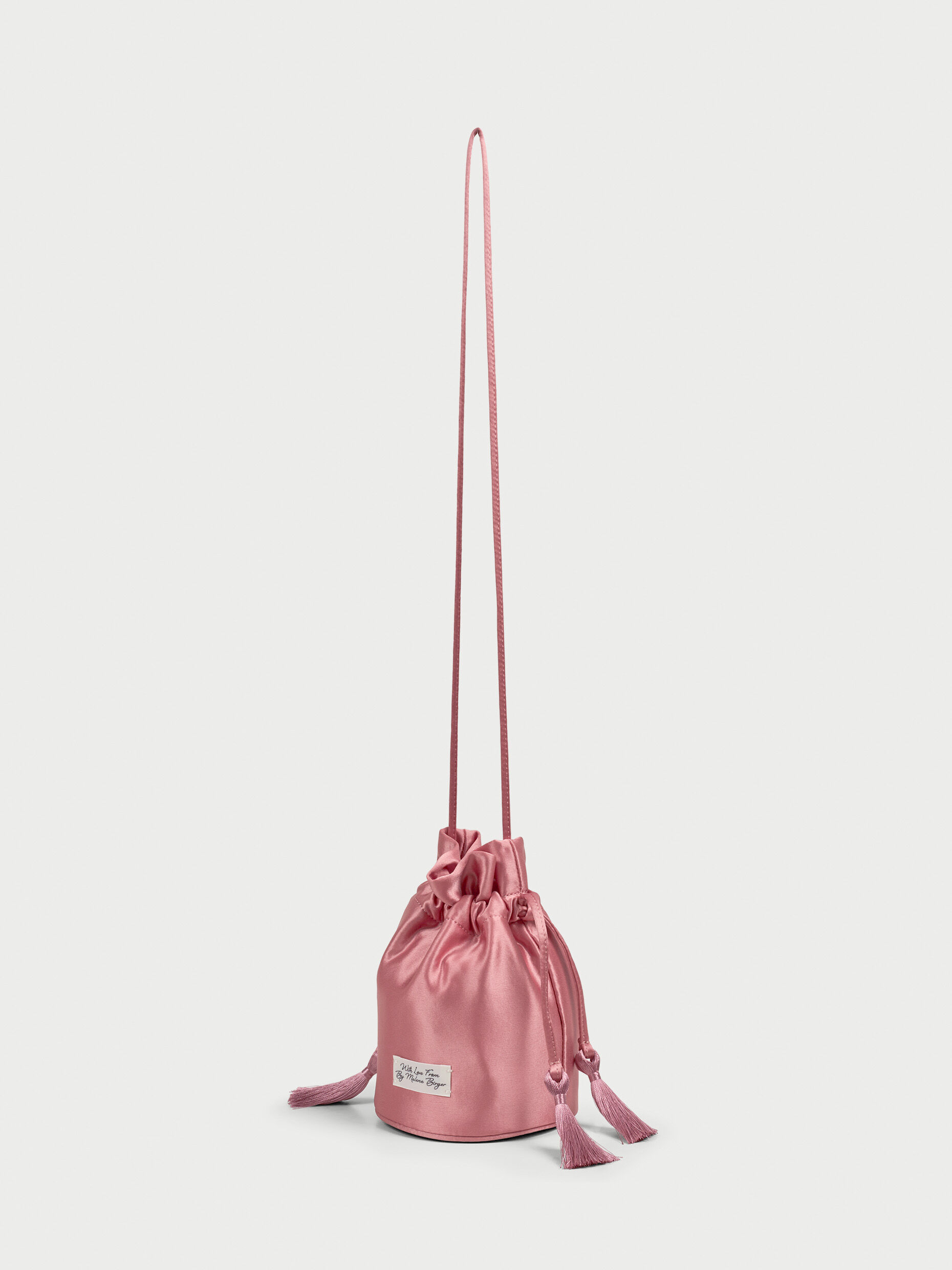 EXCLUSIVE: Landinna satin bucket bag