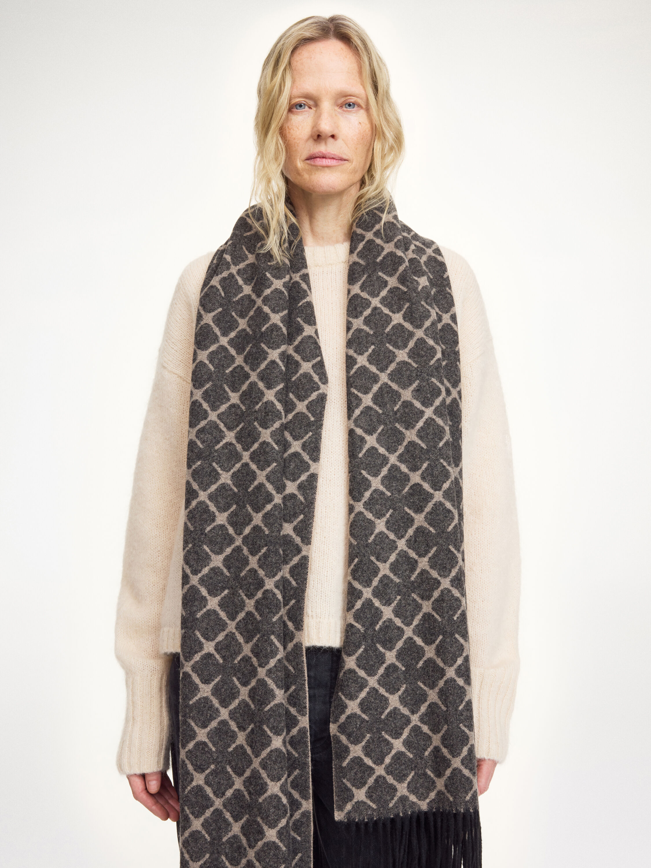 Ortega cashmere-blend scarf