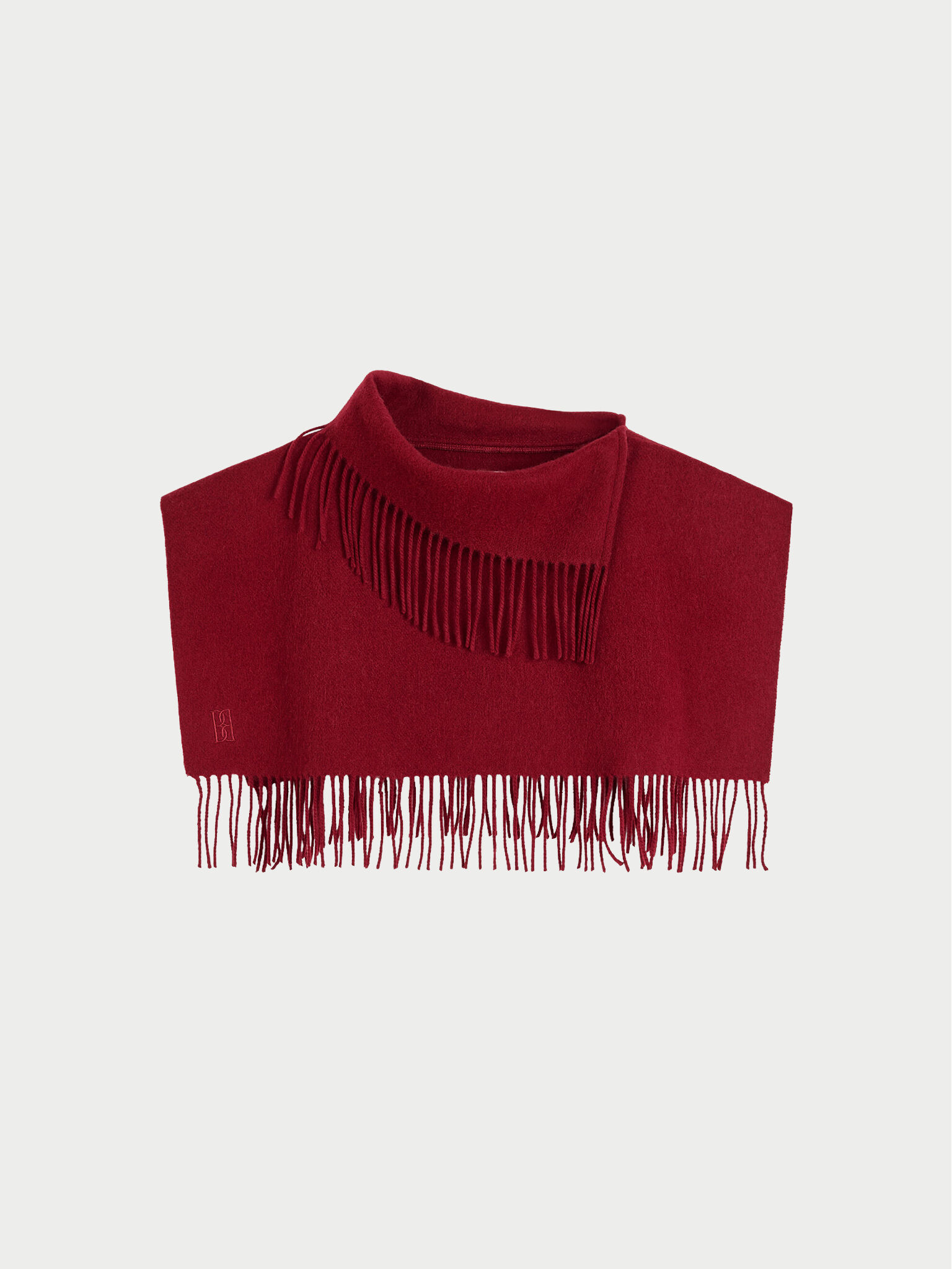 Turtla wool fringe bib