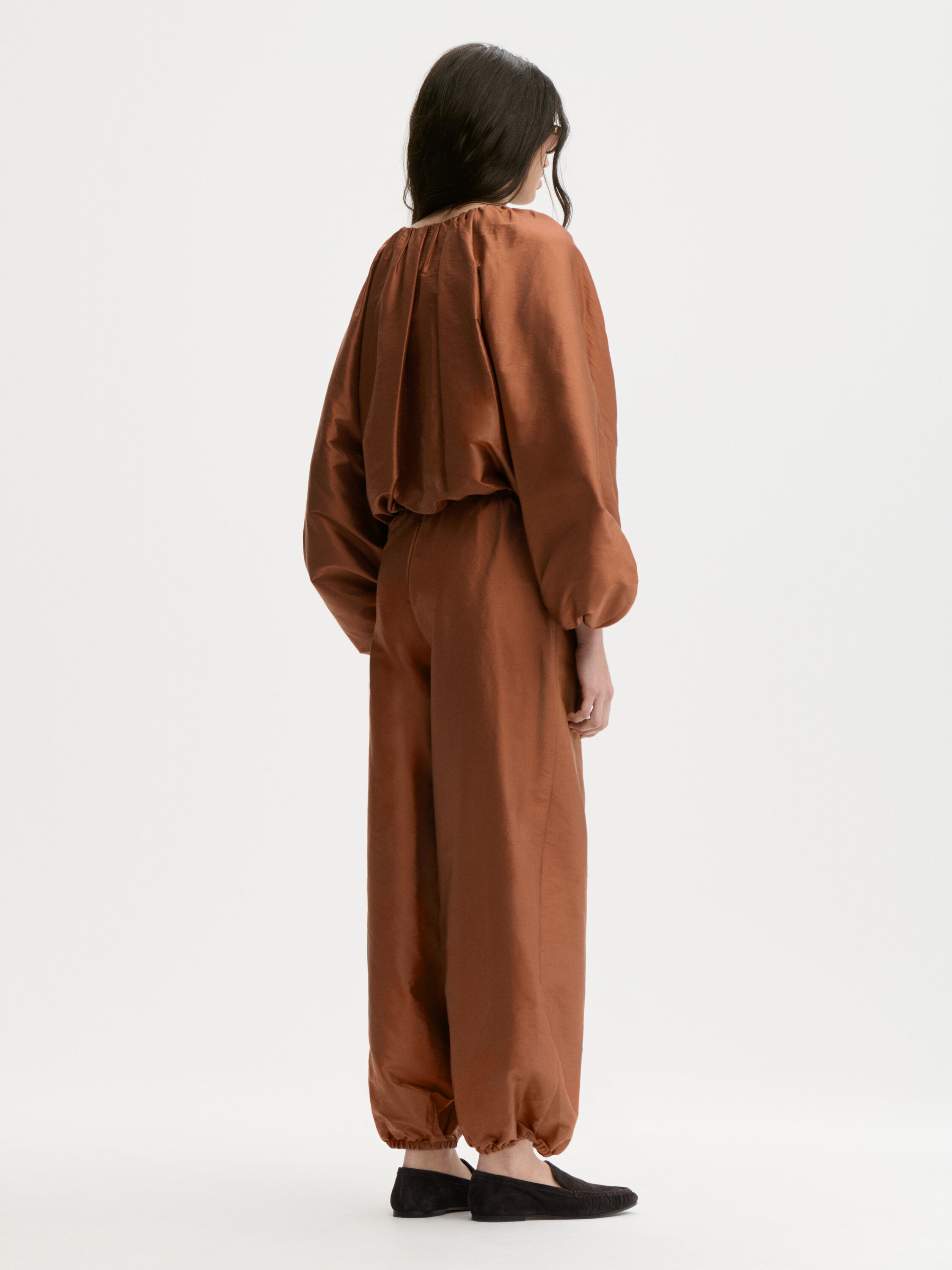 Lumas silk trousers