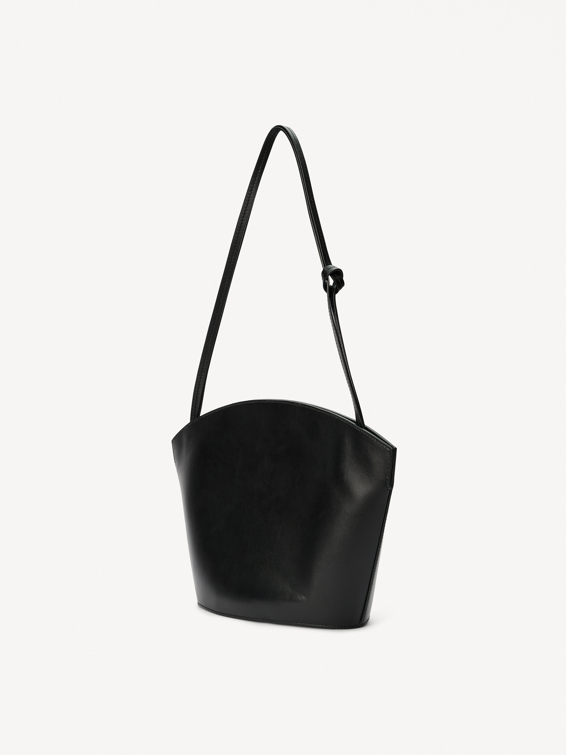 Black leather shoulder bag online