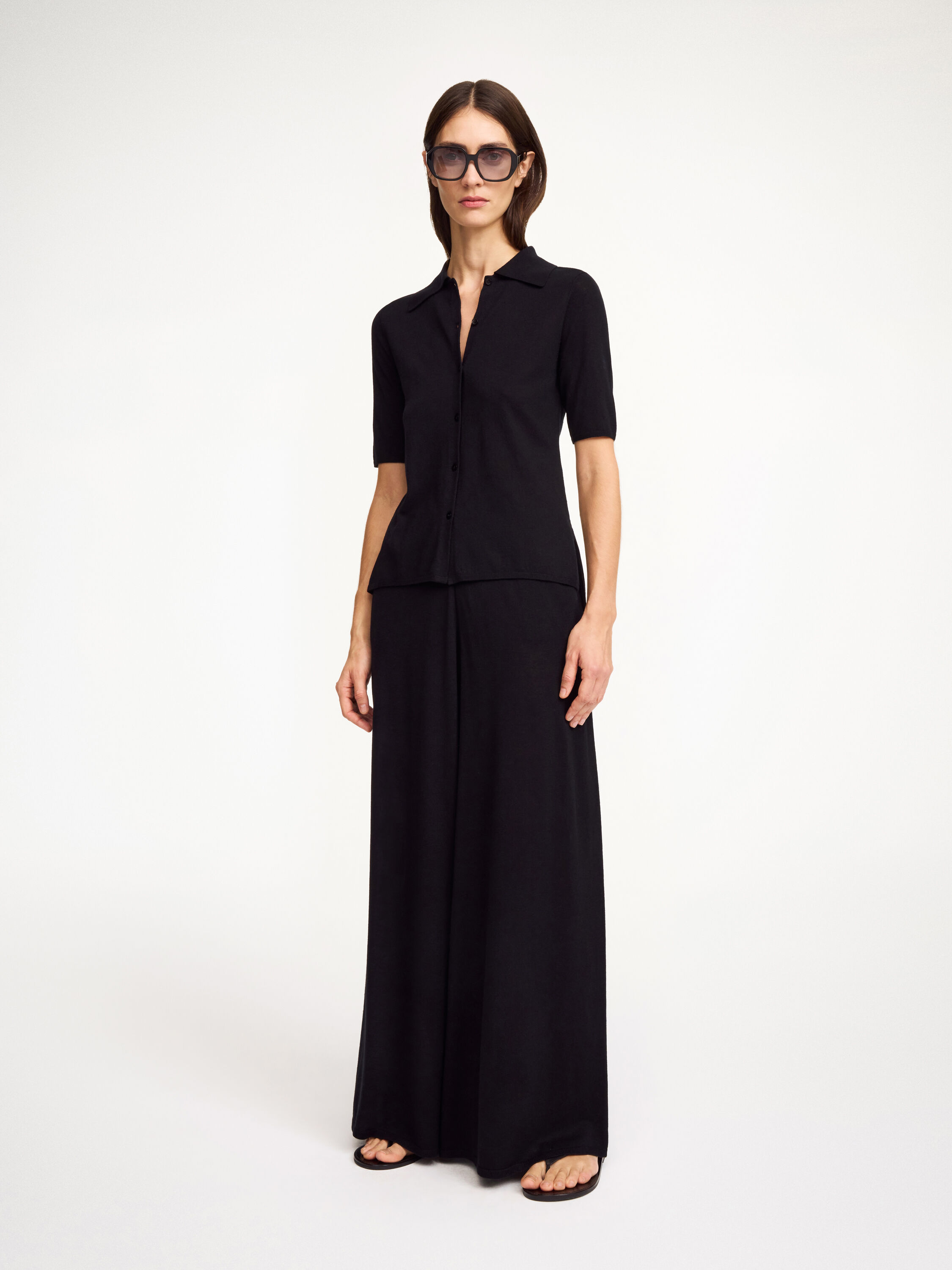 Piscata wide-leg trousers