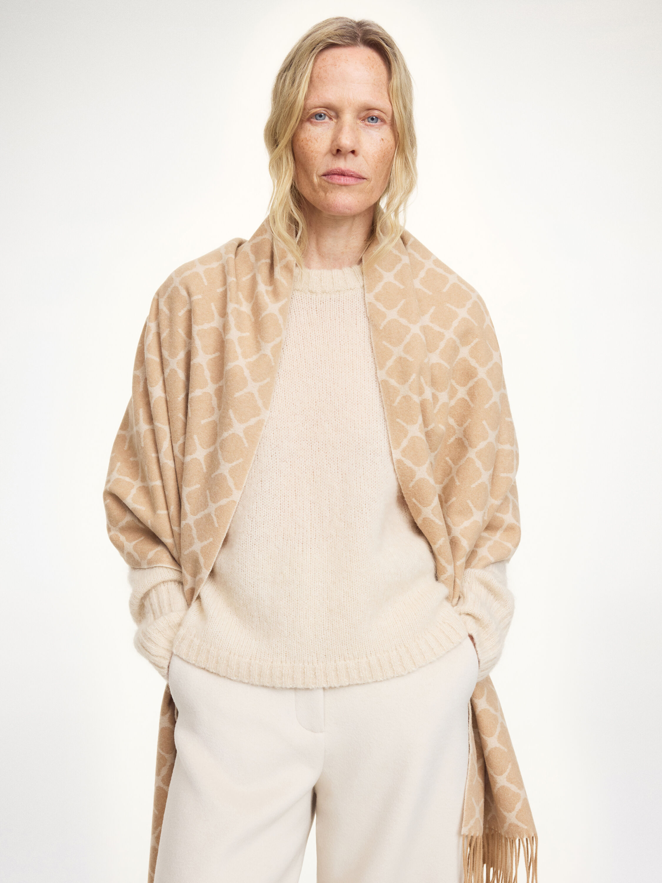 Ortega cashmere-blend scarf