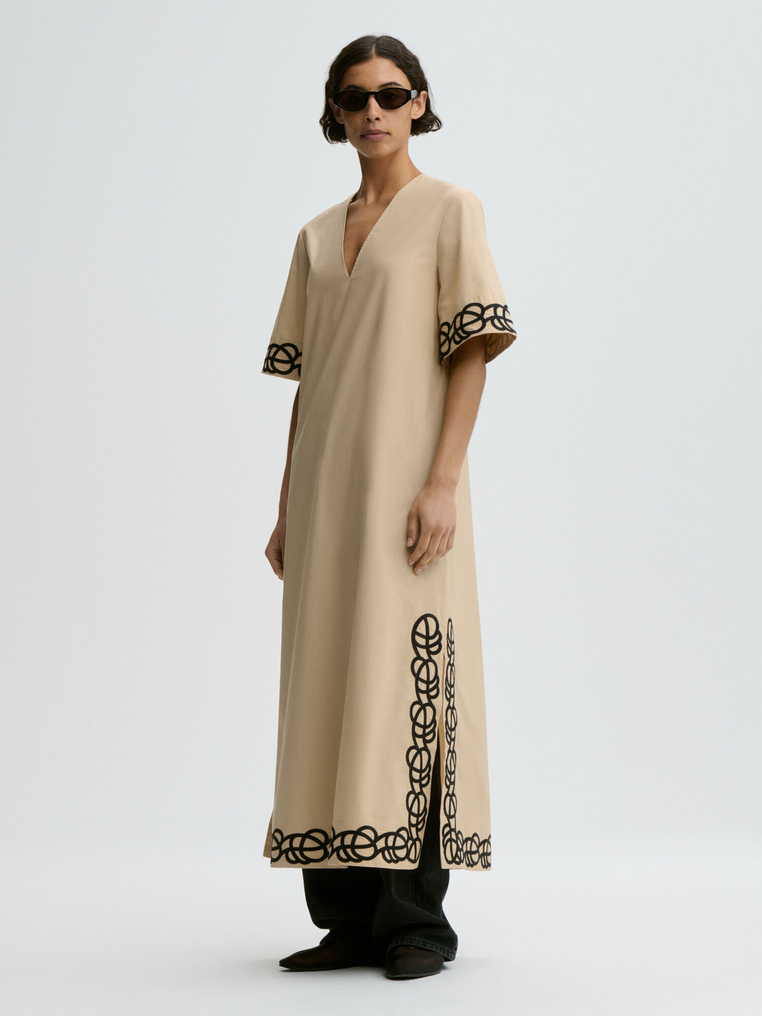 organic cotton dress 100% Seraphina | Cotton Dress Our Organic Belted Cotton Shirt Dress Midori Organic Cotton U-Neck Dress