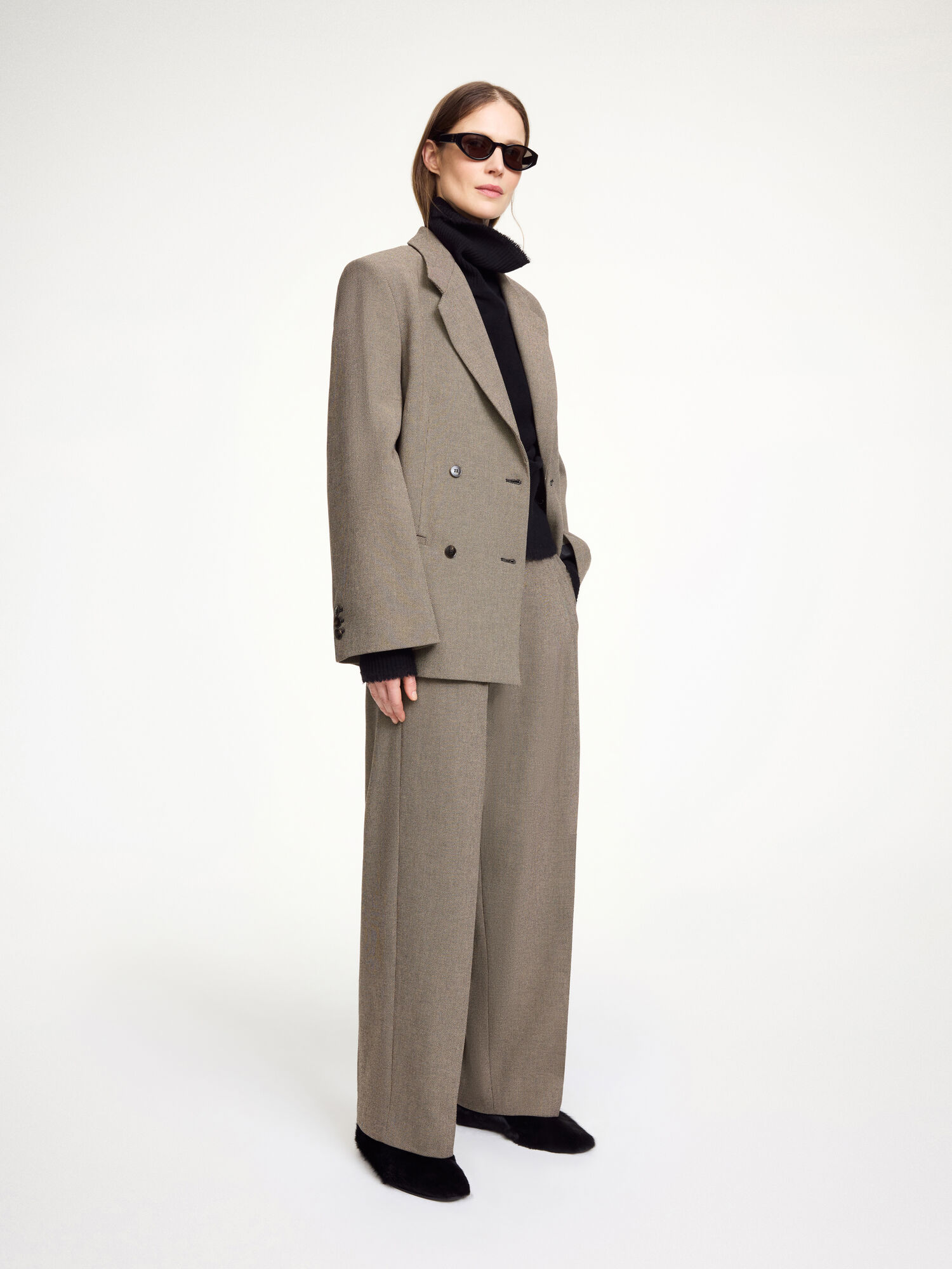 Elsa wide-leg trousers