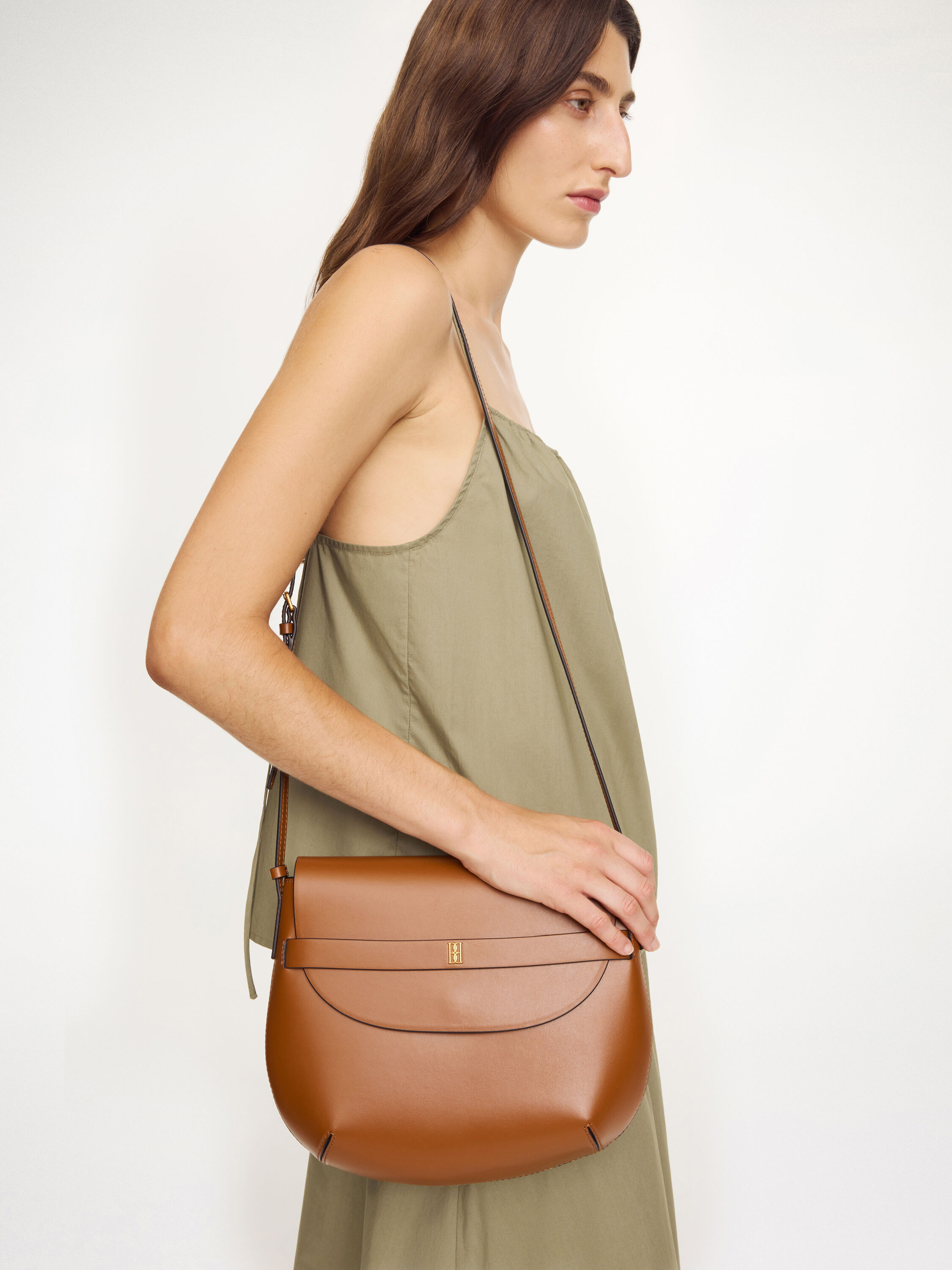 Maellon leather shoulder bag