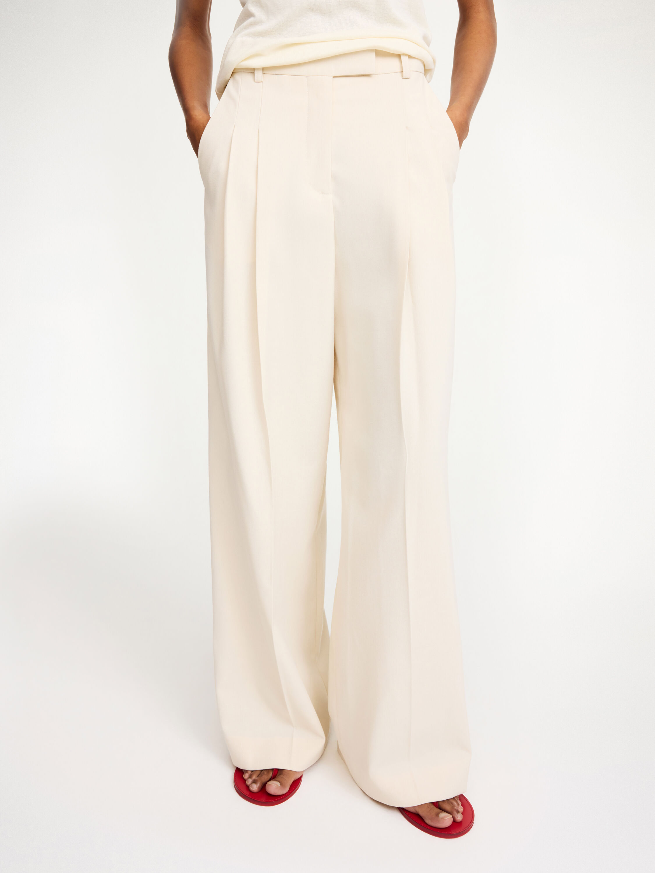 パンツ By Malene Birger PANTS (103122) Cymbaria high-waist trousers - Buy Trousers online | By