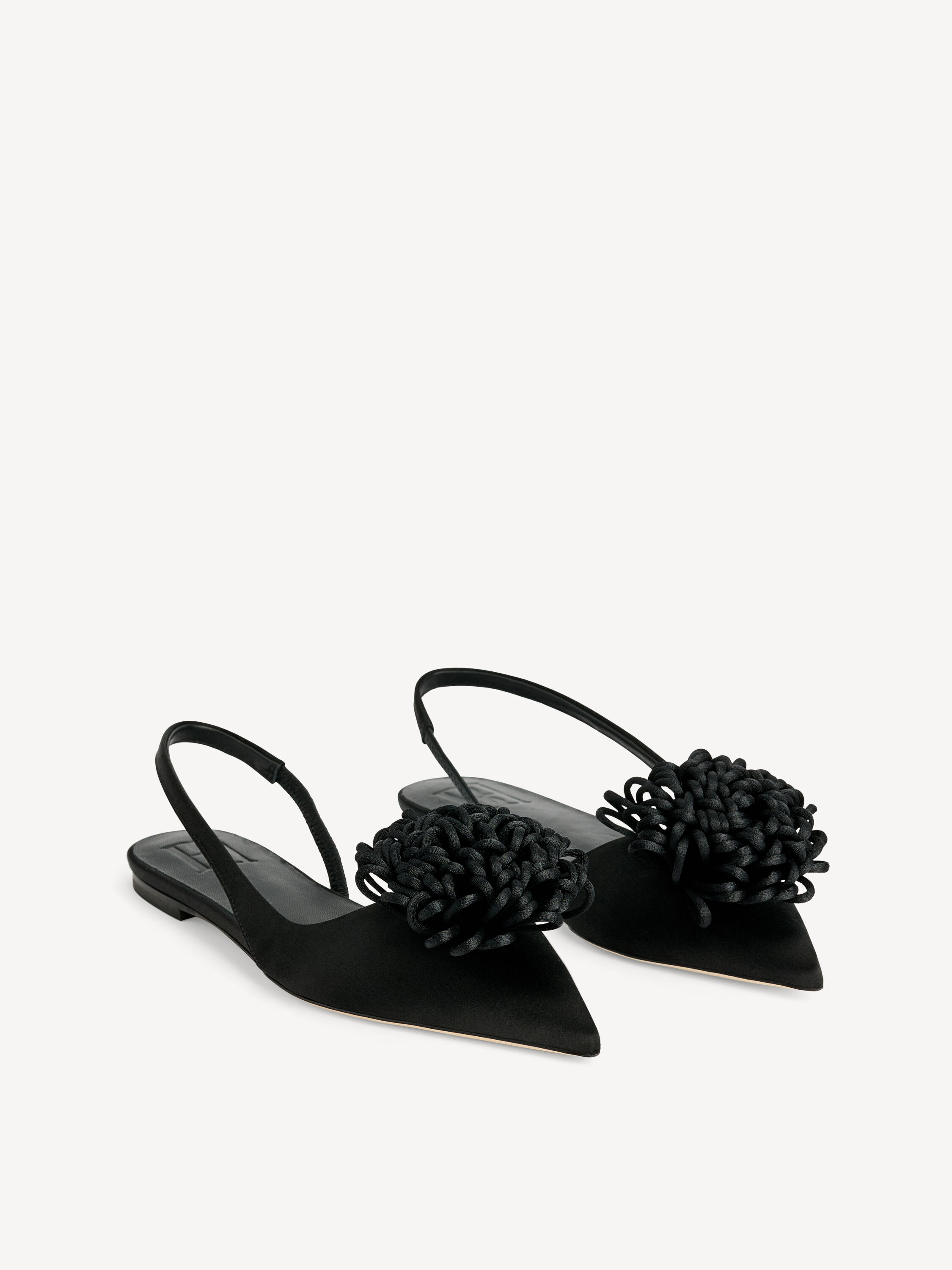 Laili Satin flats