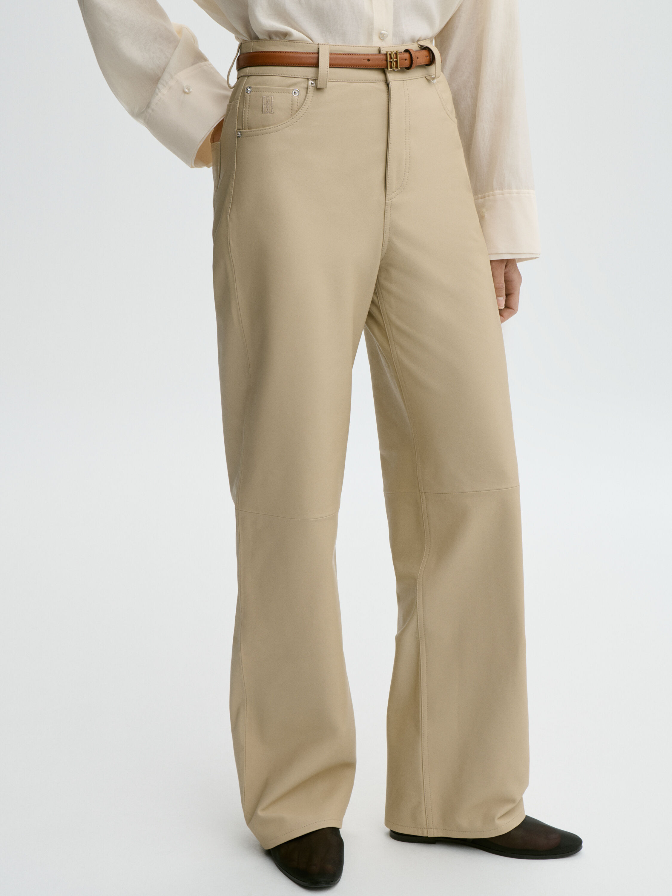 Vinea leather trousers