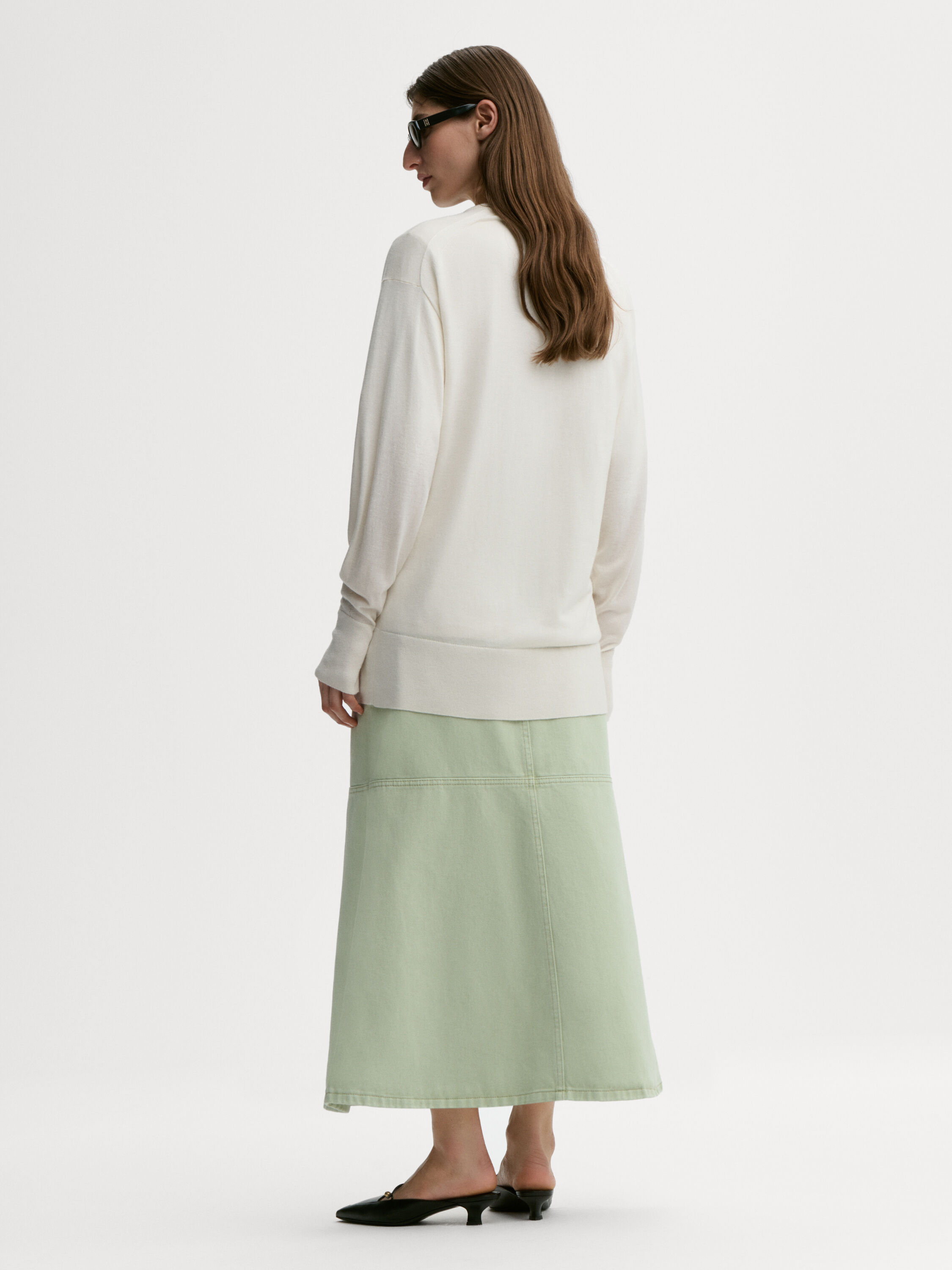 Solene denim skirt