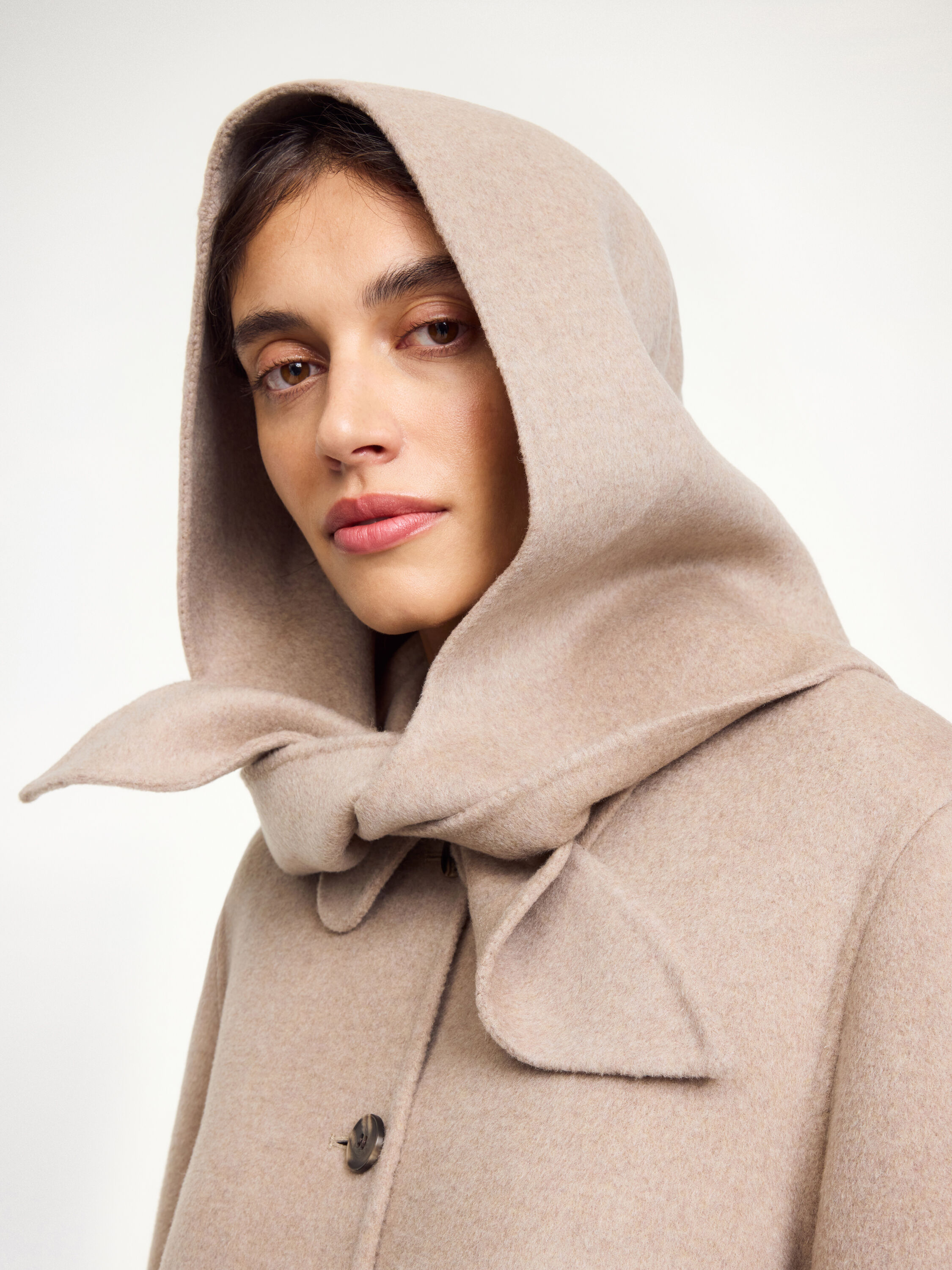 Tianne wool hood