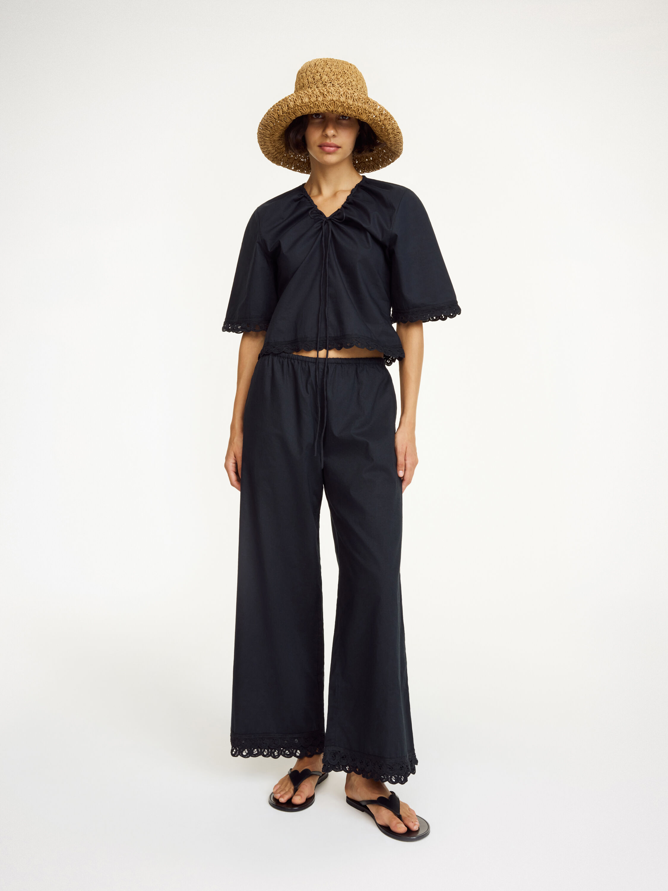Luisa organic cotton trousers