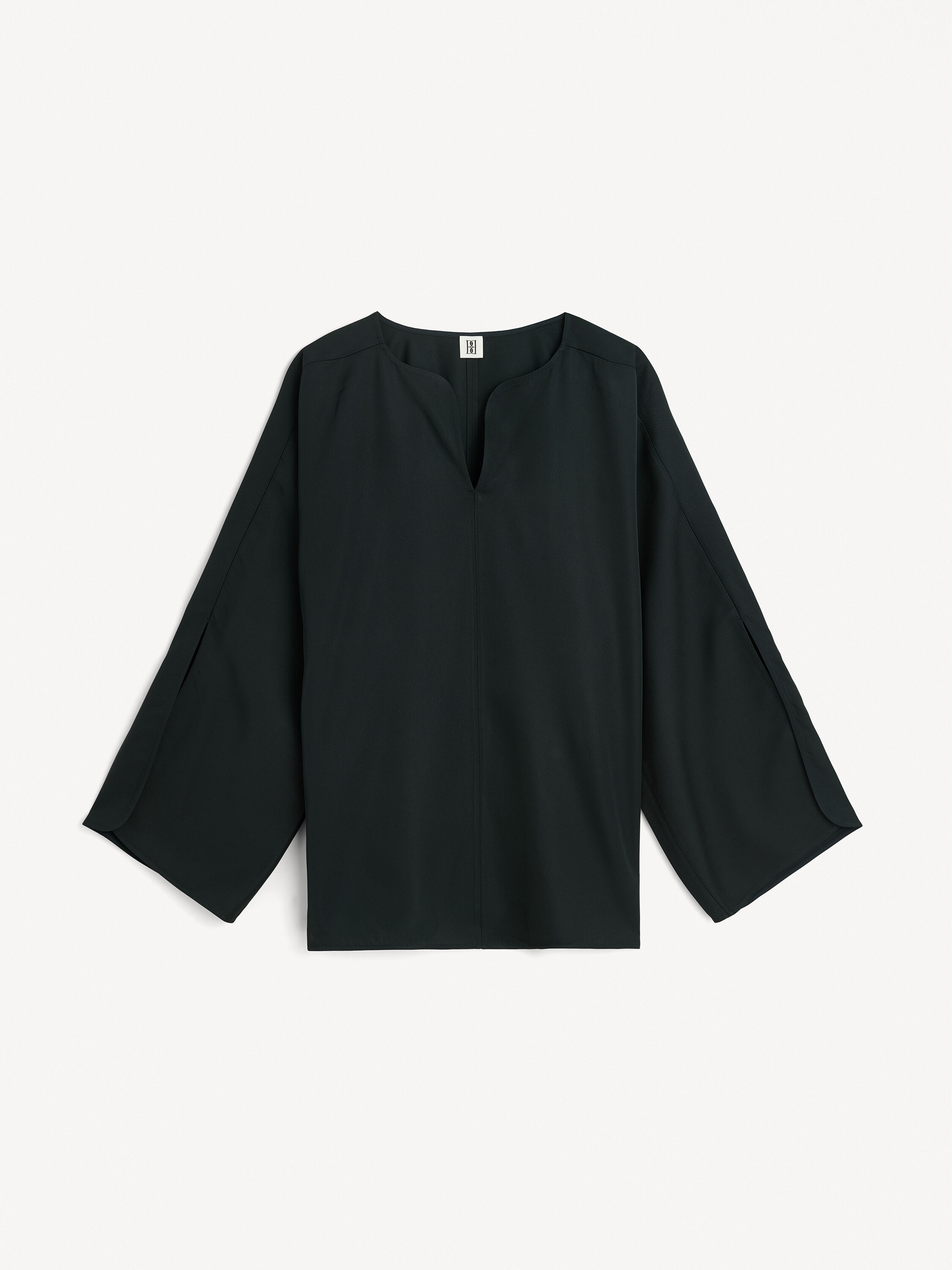 By Malene Birger/ベルスリーブ シルクブラウス By Malene Birger/ベルスリーブ シルクブラウス