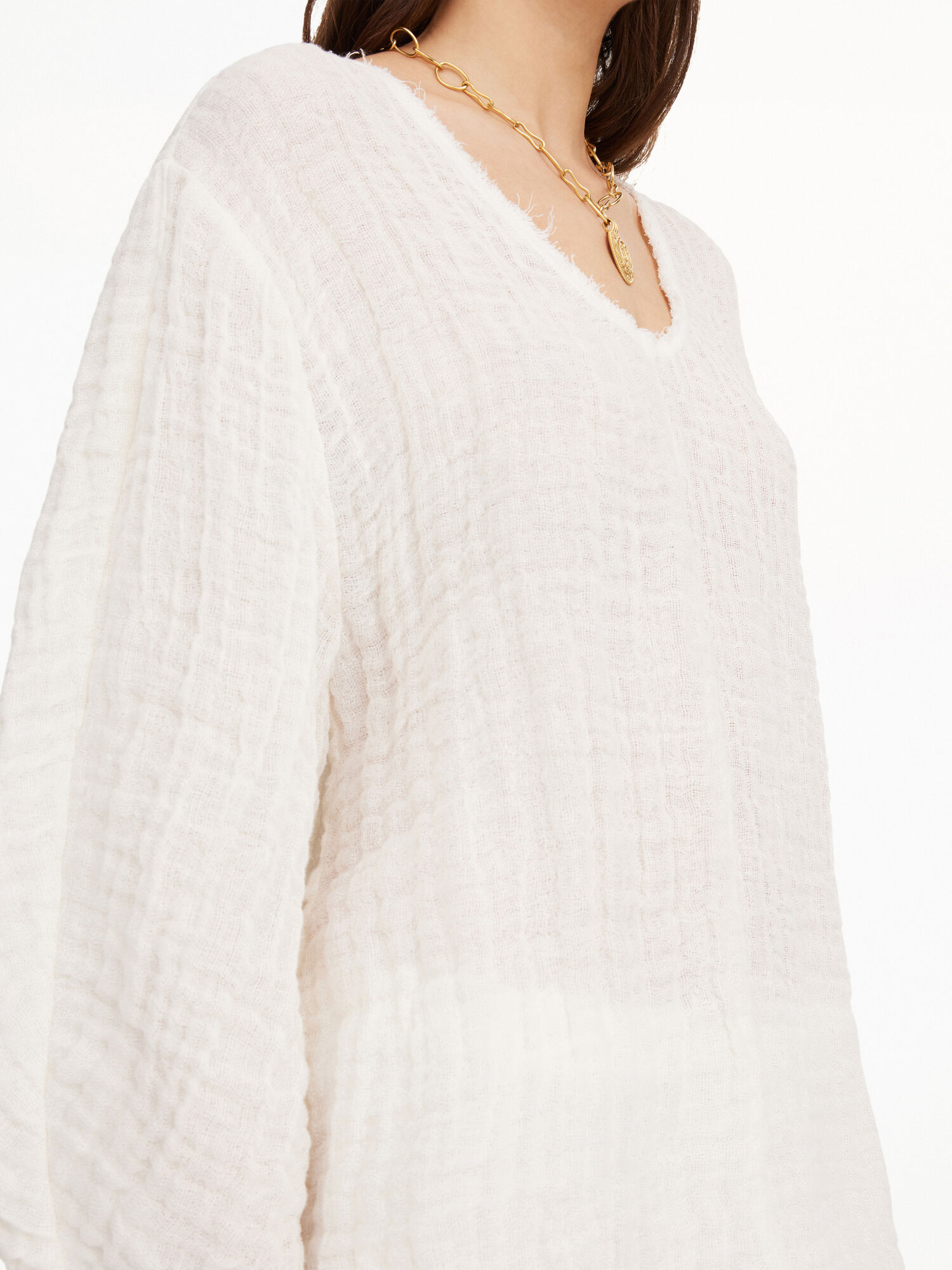 Mikala organic linen blouse