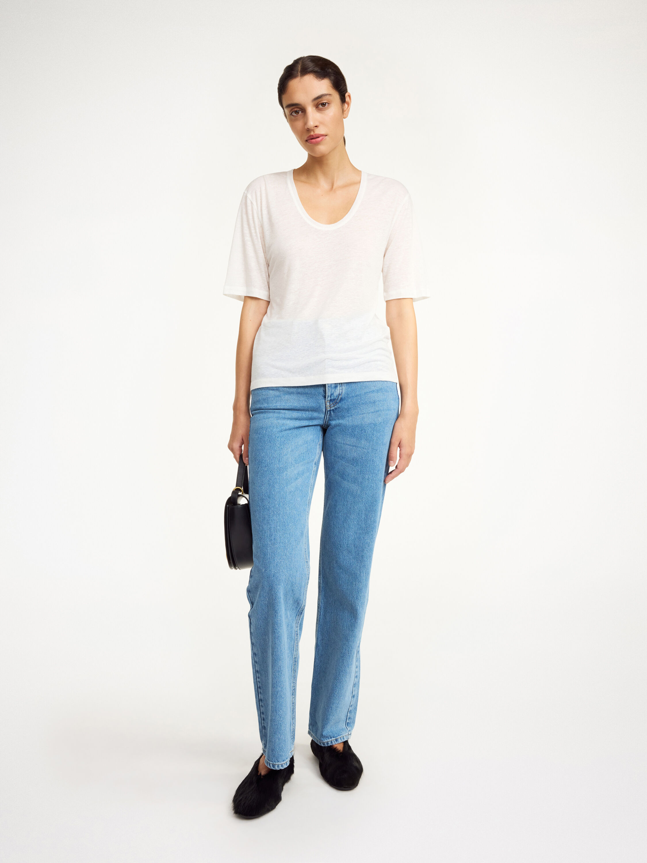 売れ筋商品|||バイマレンバーガー Tシャツ レディース トップス ESSENTIALS  AMARINGA - Basic T-shirt - soft white Amaringa T-shirt - Buy Tops & blouses online | By Malene Birger