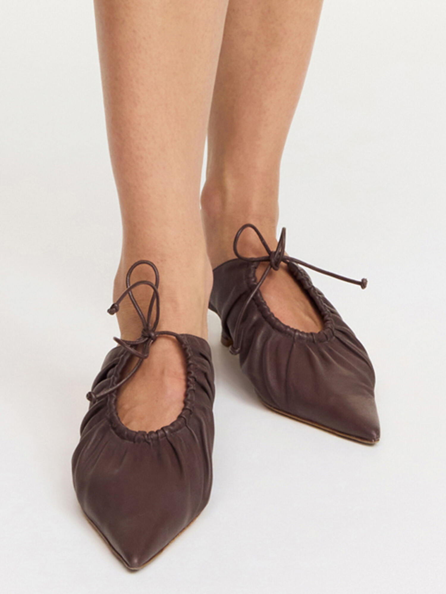 Masey leather mules