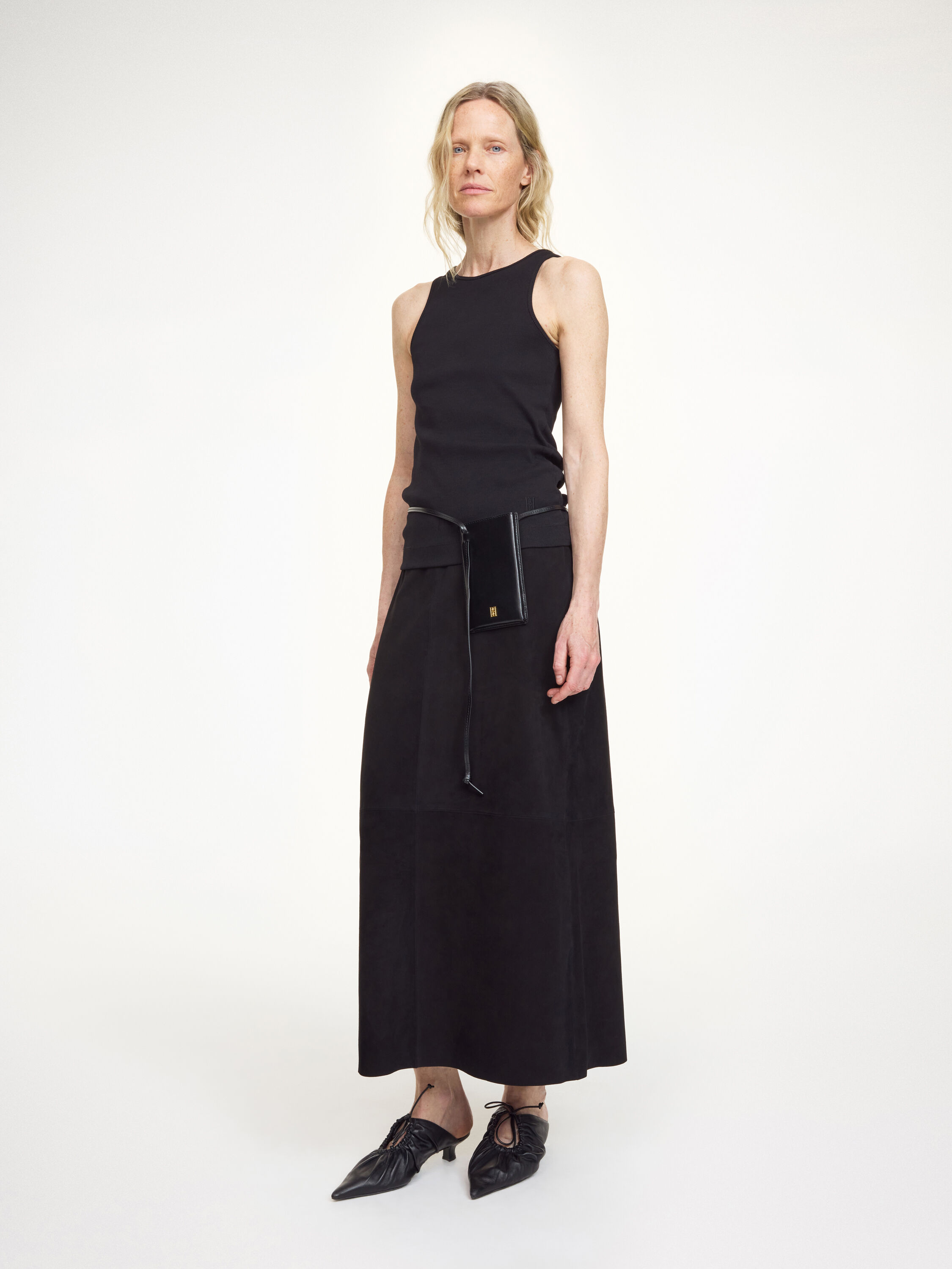 Palomie Suede maxi skirt