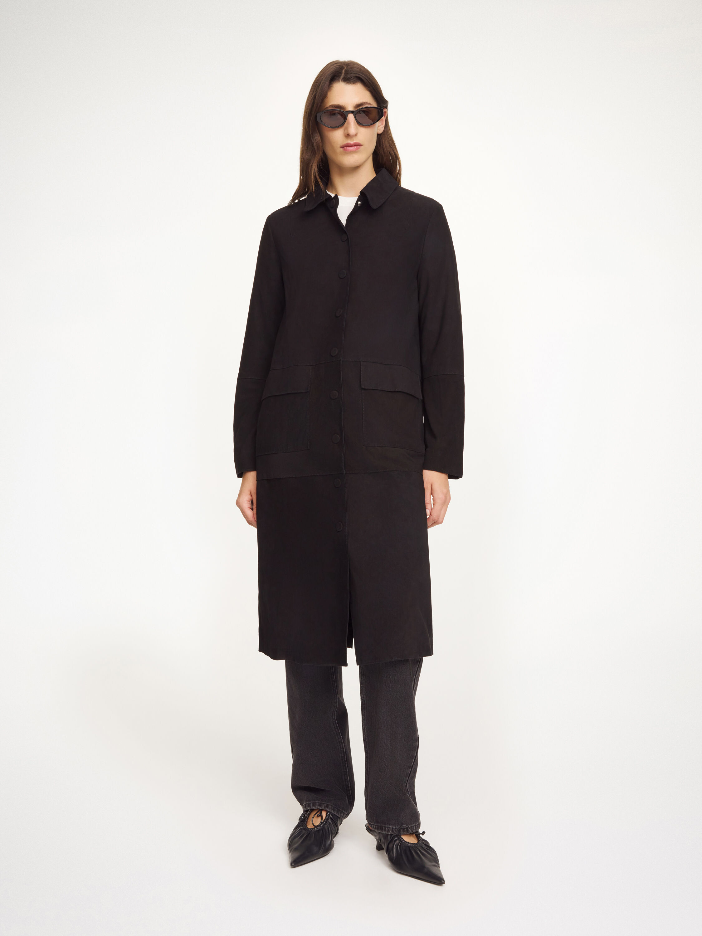 Jannie suede maxi jacket