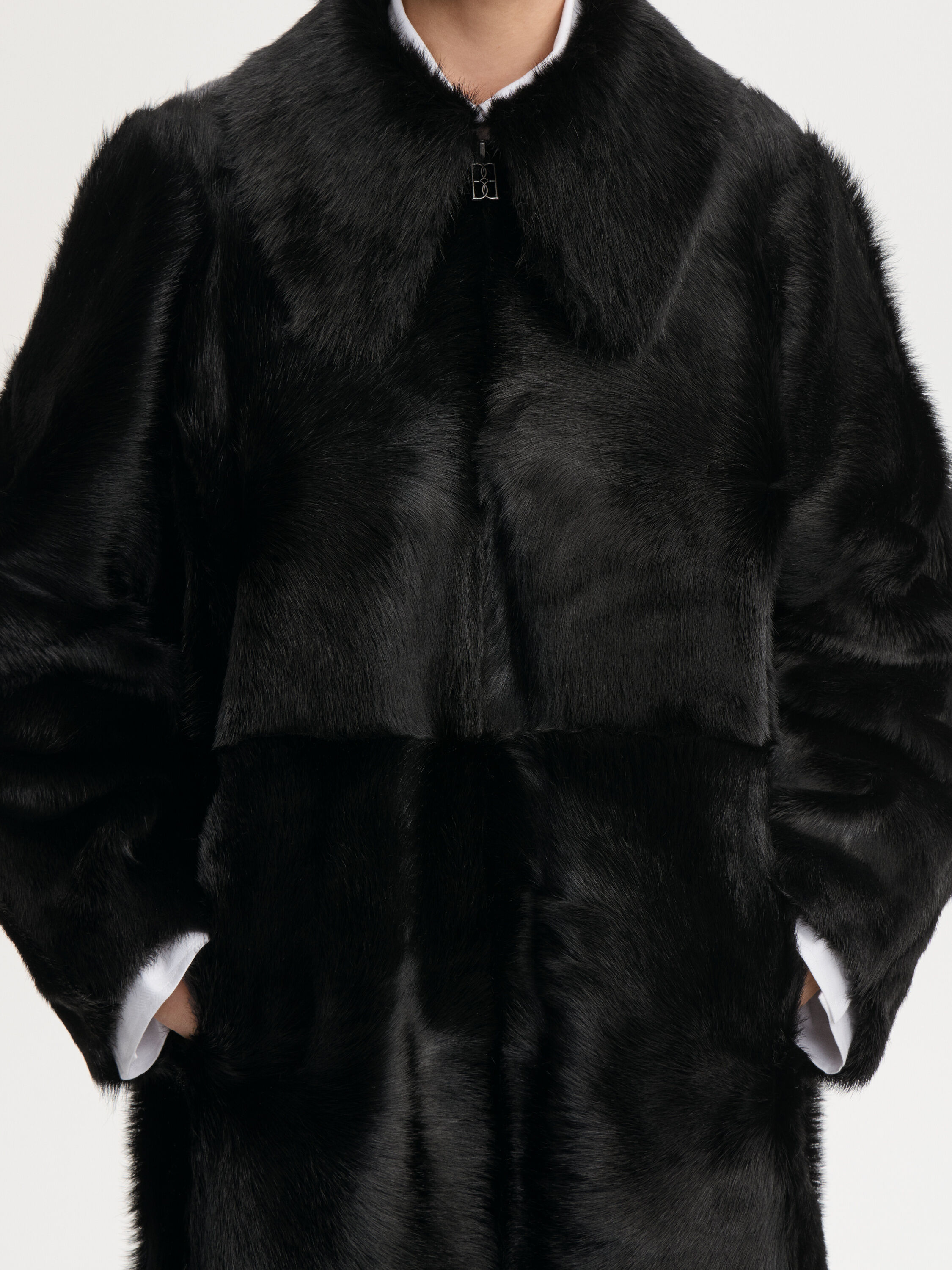Rafaia Shearling Calf Coat