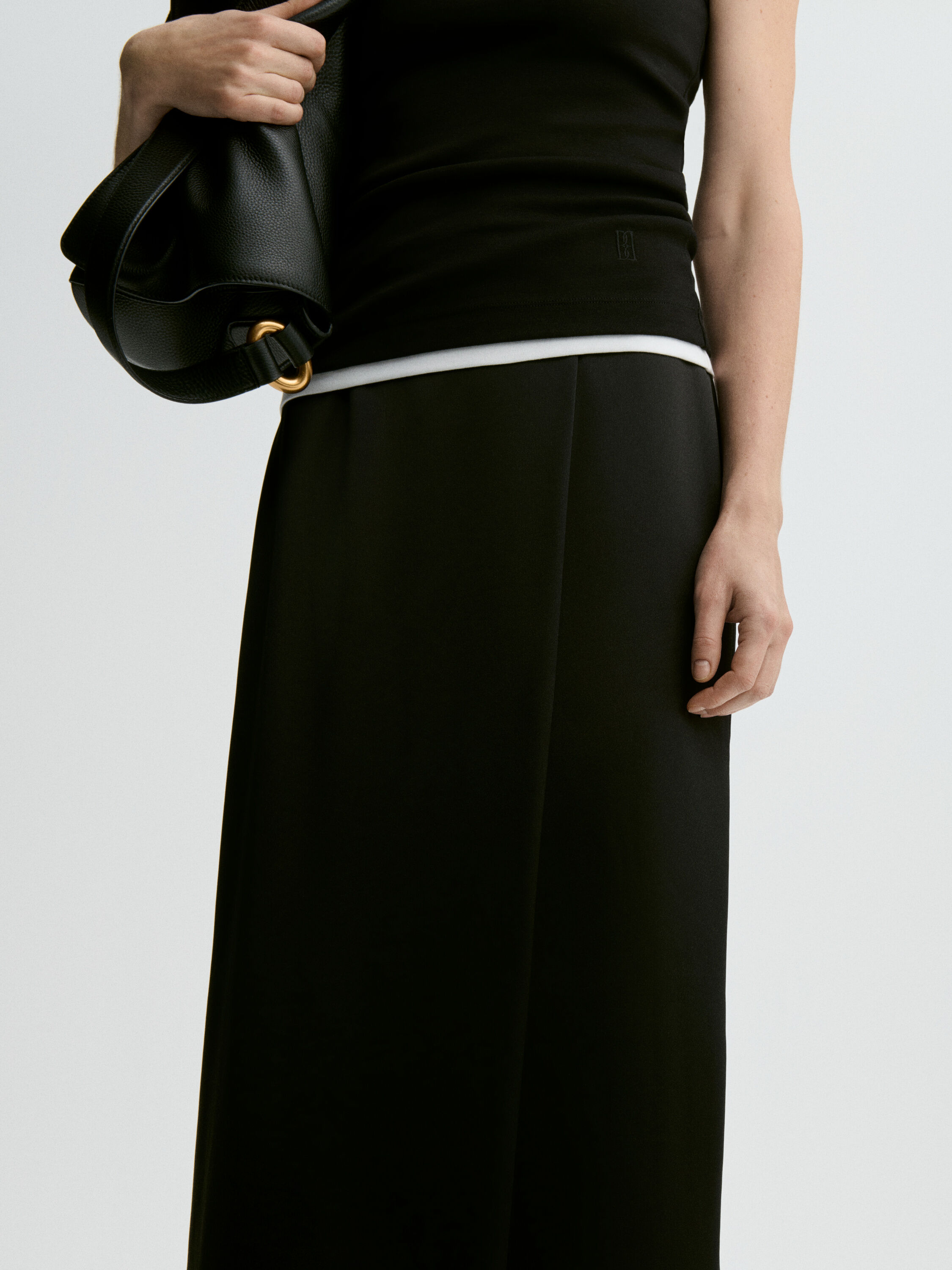 Pacia satin maxi skirt