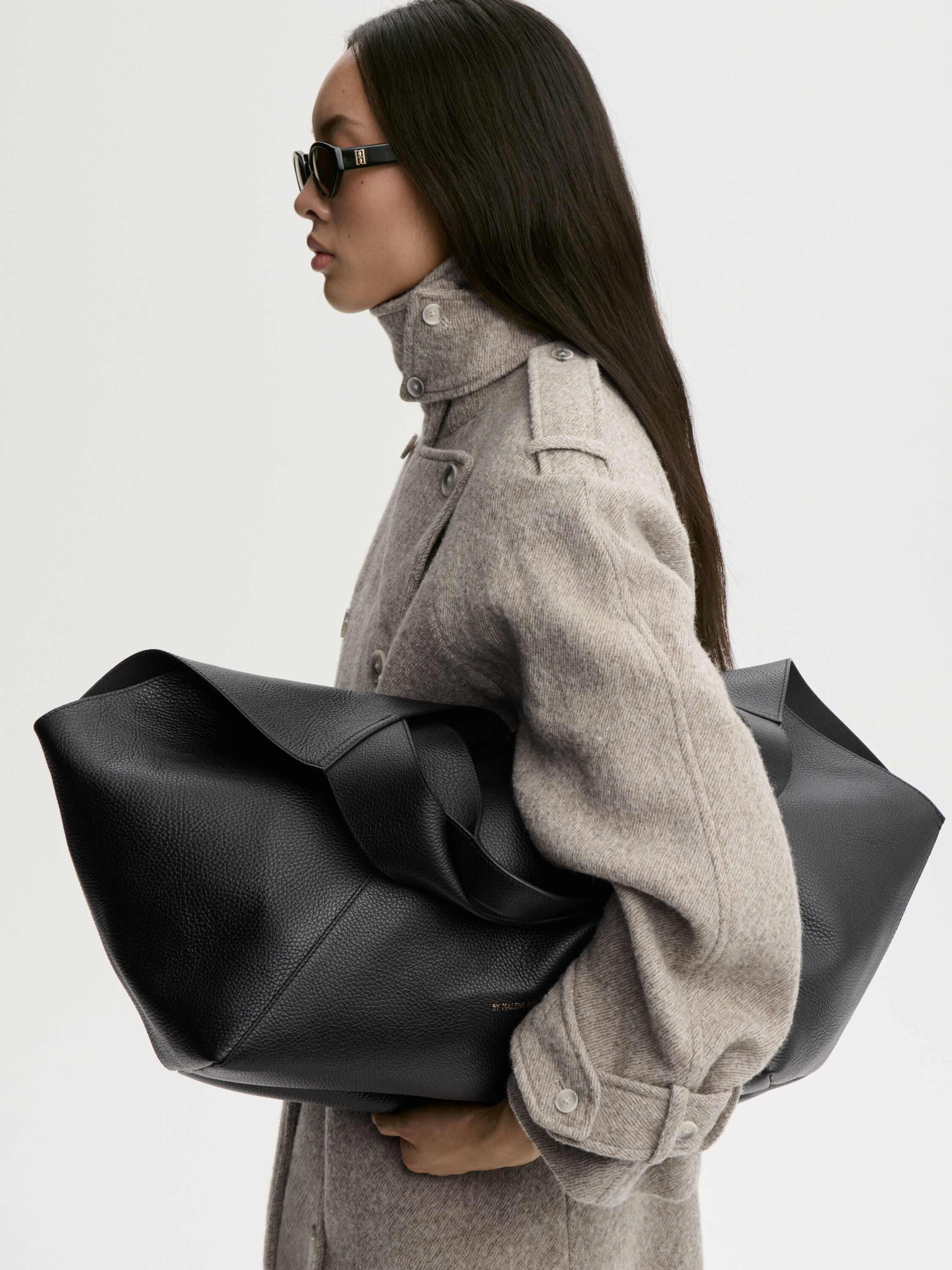 Lucile leather tote bag