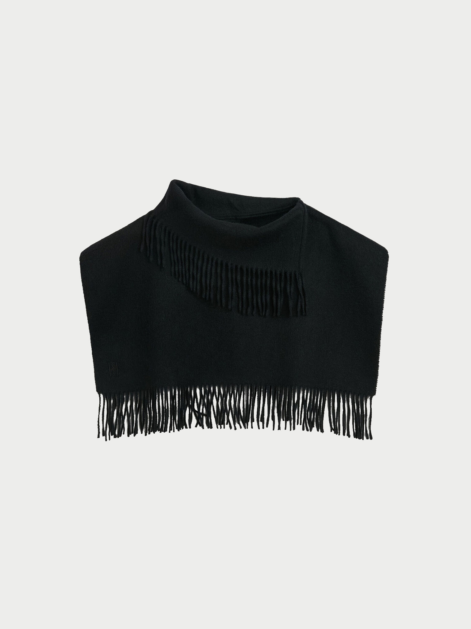 Plastron &agrave; franges en laine Turtla