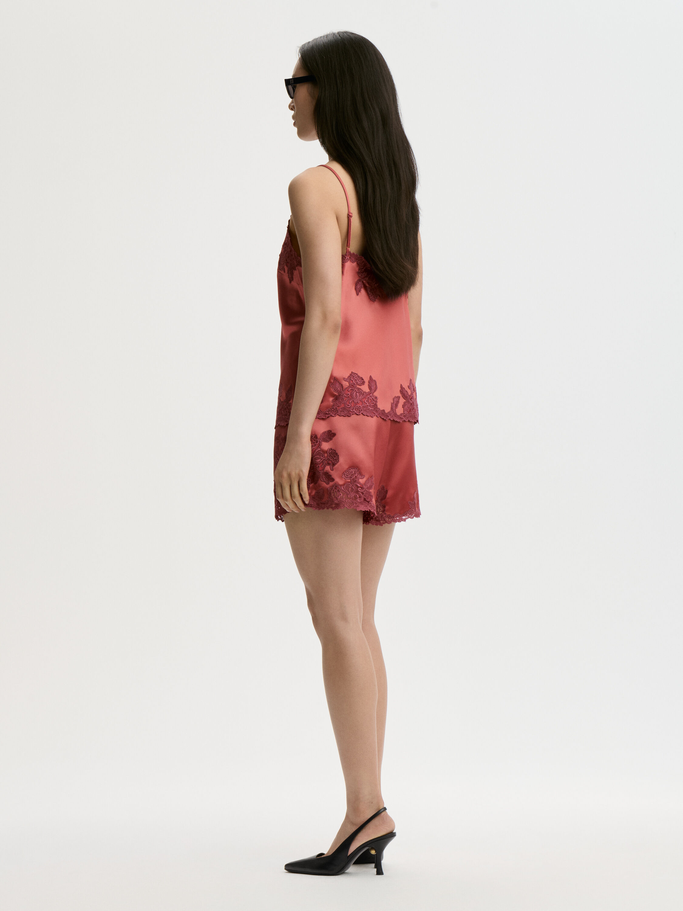 EXCLUSIVE: Eri satin shorts