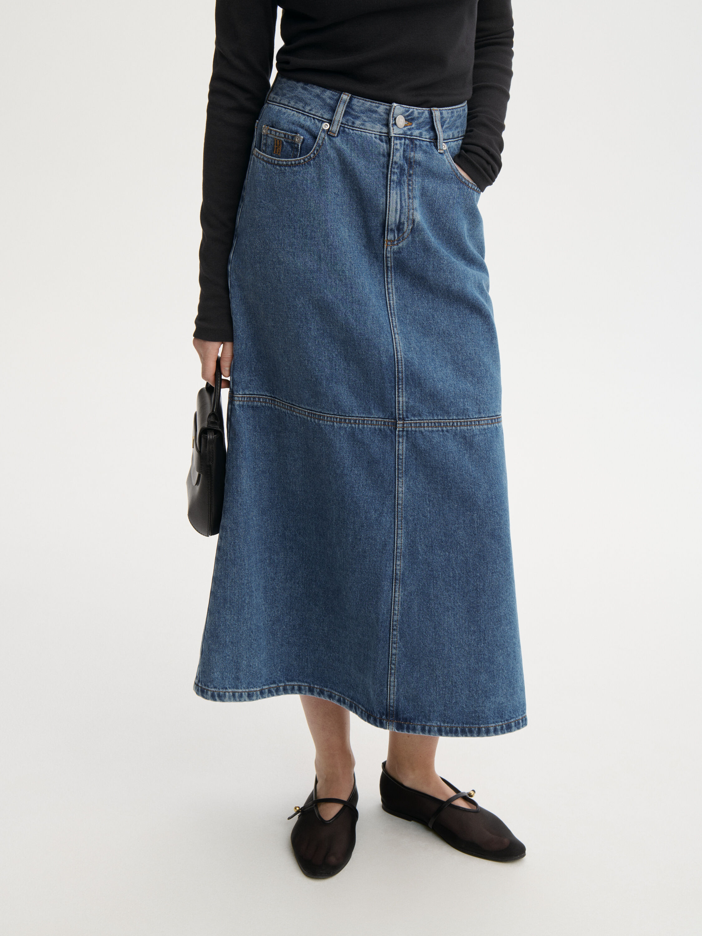 Solene denim skirt