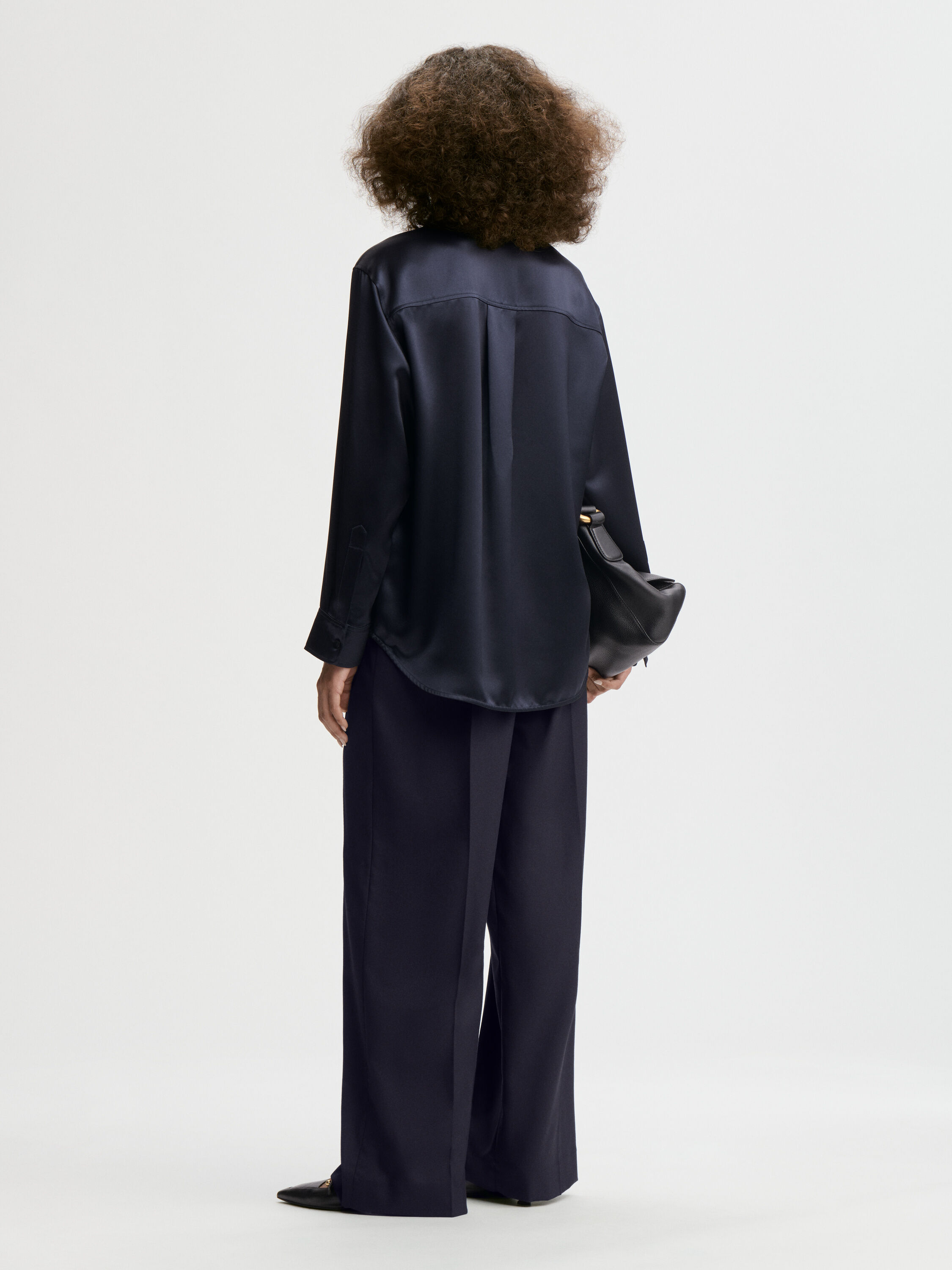 Audrey satin shirt