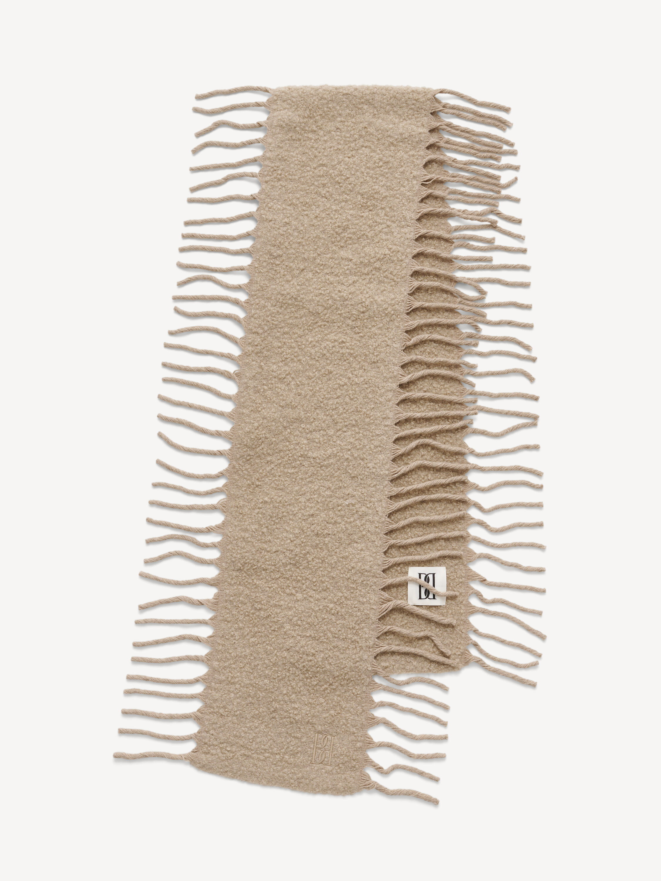 Fringly wool scarf