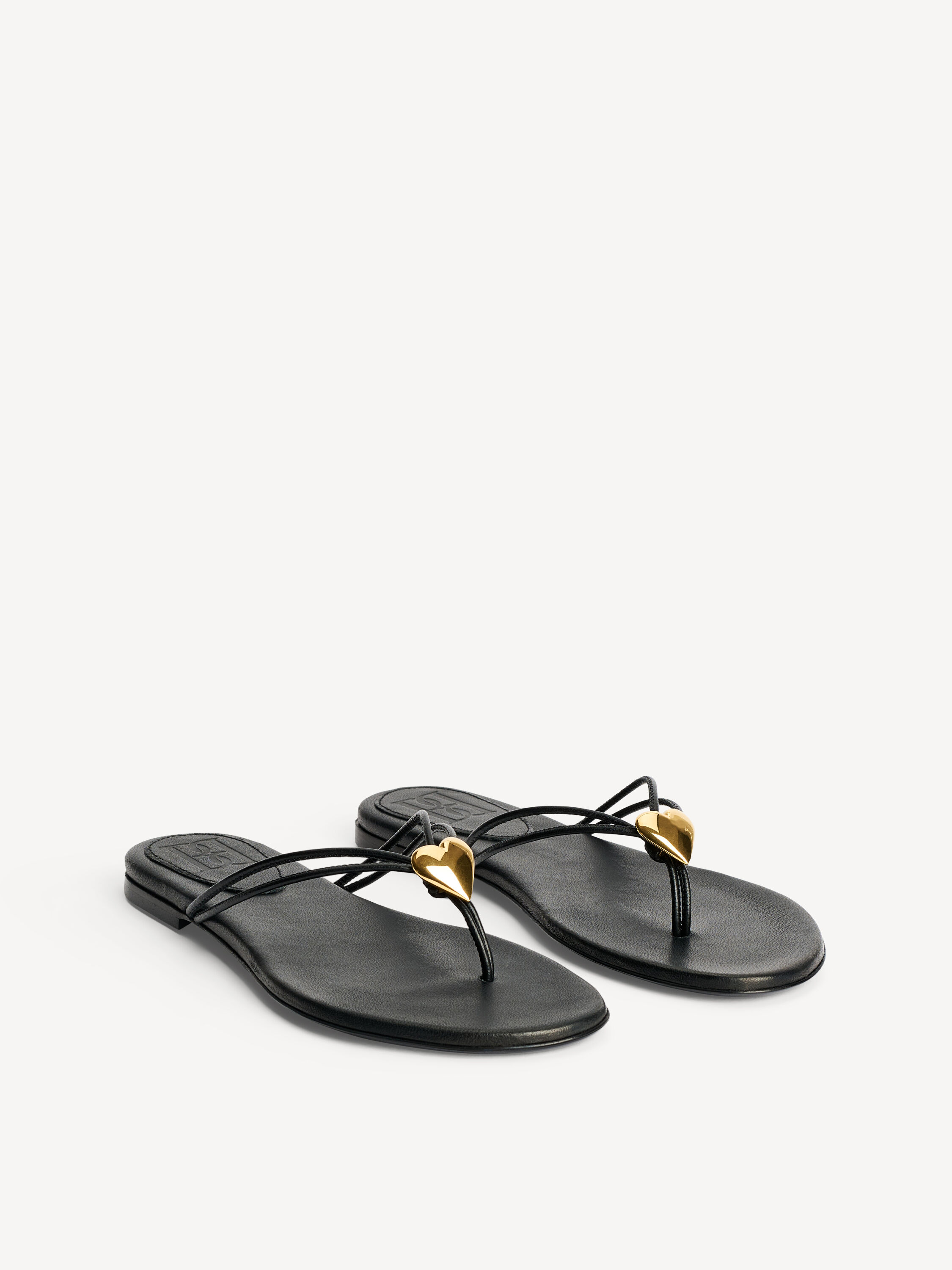 Natta Heart leather sandals