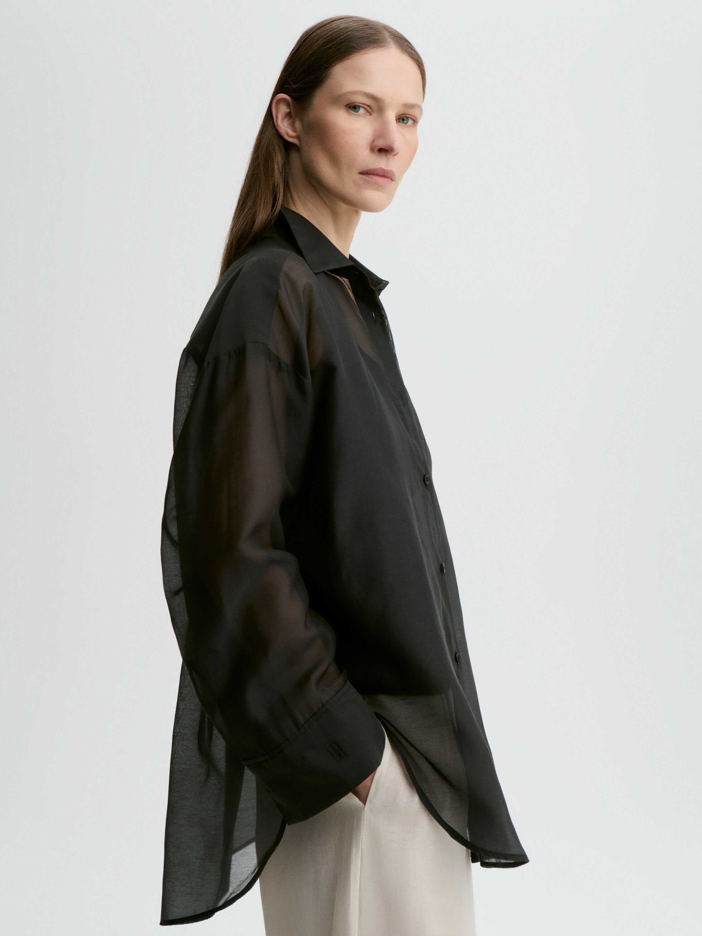 Chemise en organza de soie Derris