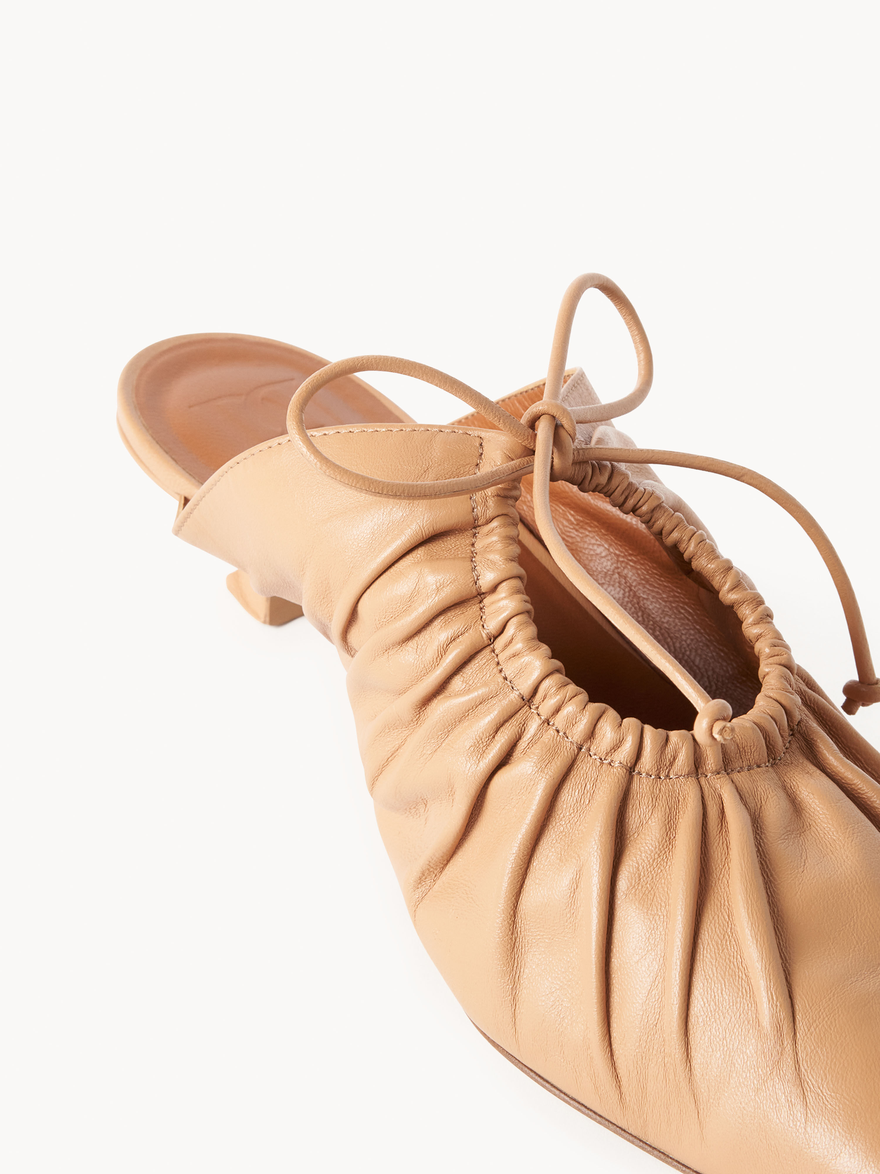 Masey leather mules