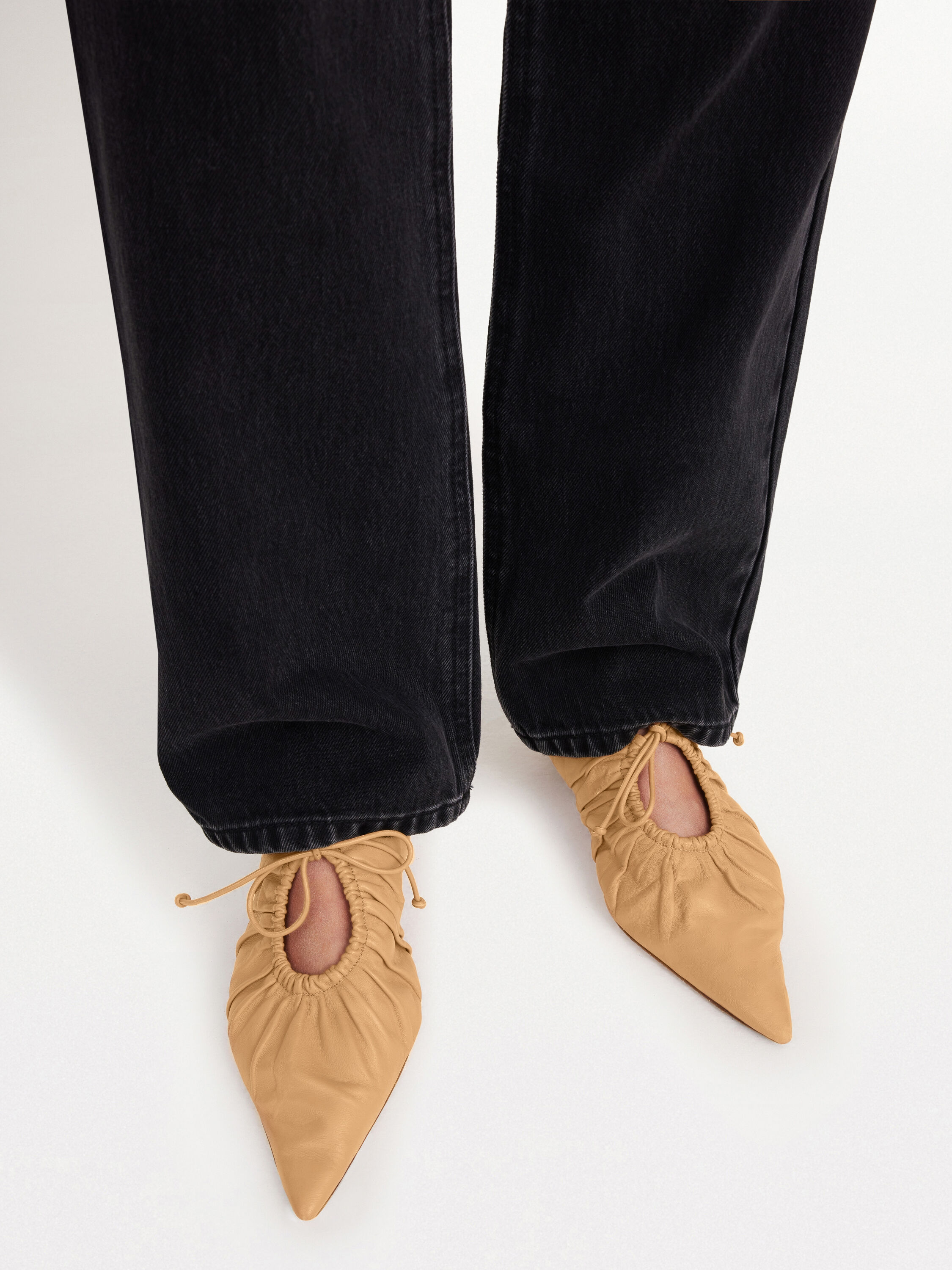 Masey leather mules