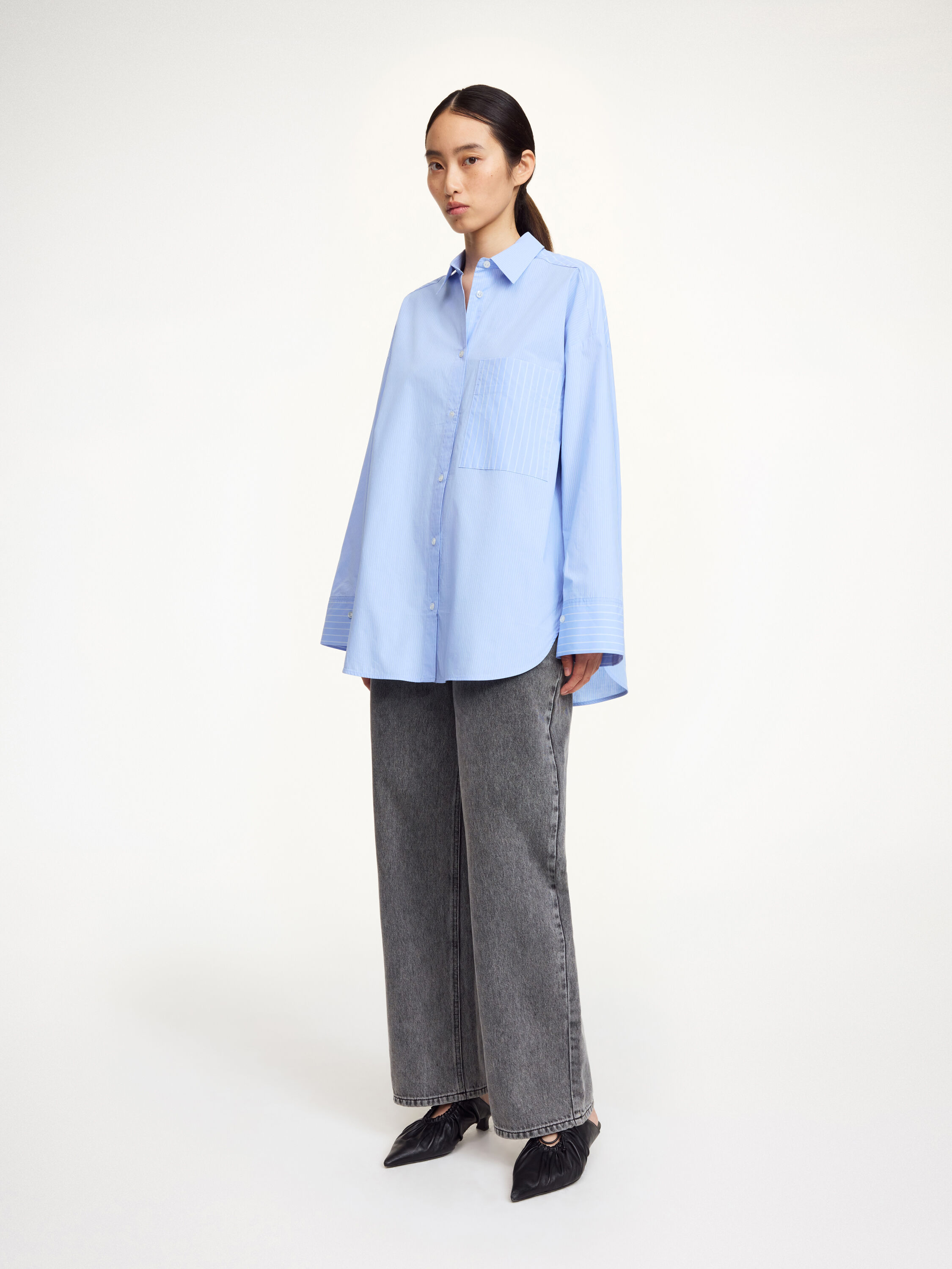 売れ筋商品|||バイマレンバーガー シャツ レディース トップス DOTTA - Button-down blouse - black Dotta blouse - Buy Knitwear online | By Malene Birger