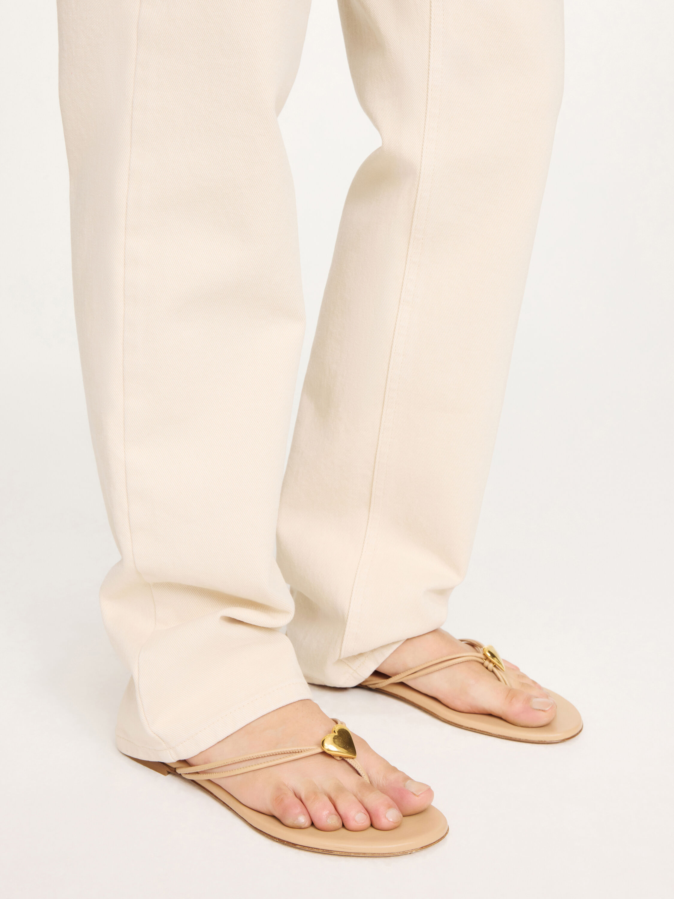 Natta Heart leather sandals